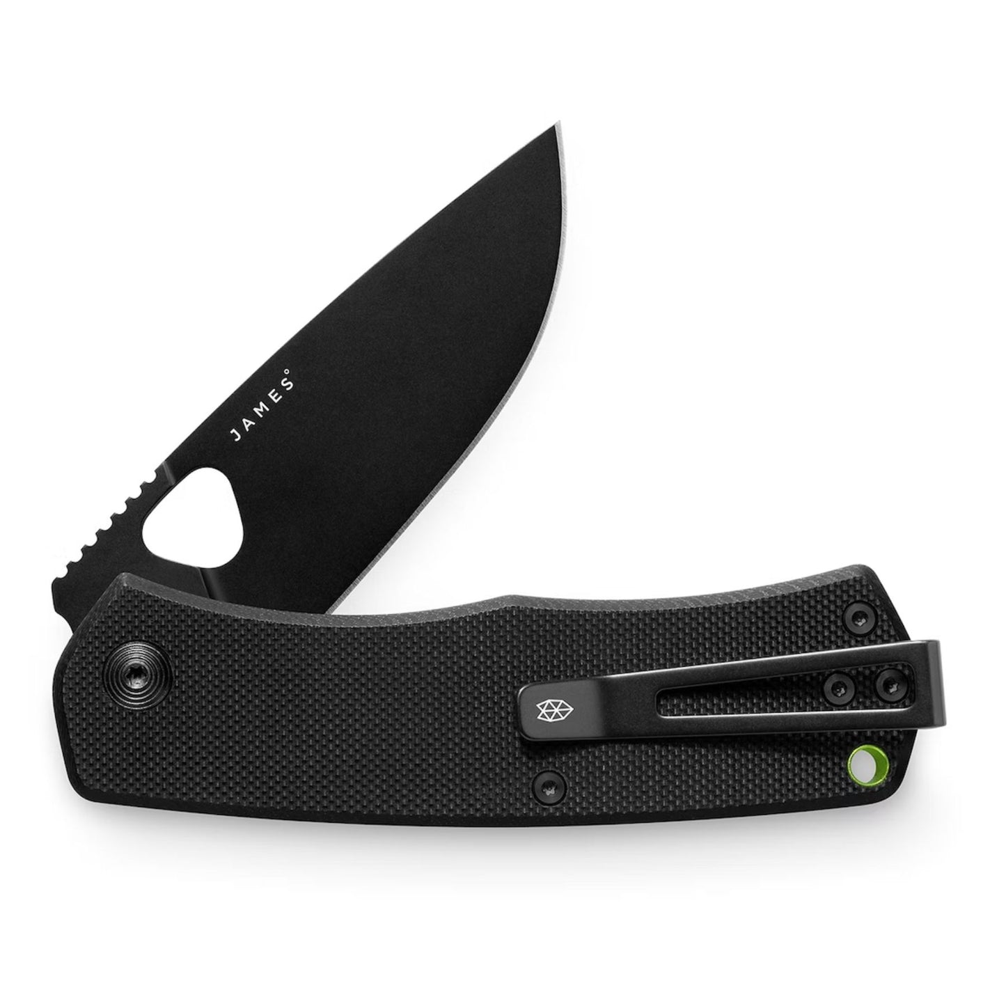 James Brand Folsom Black + Black Pocket Knife - Black/Black