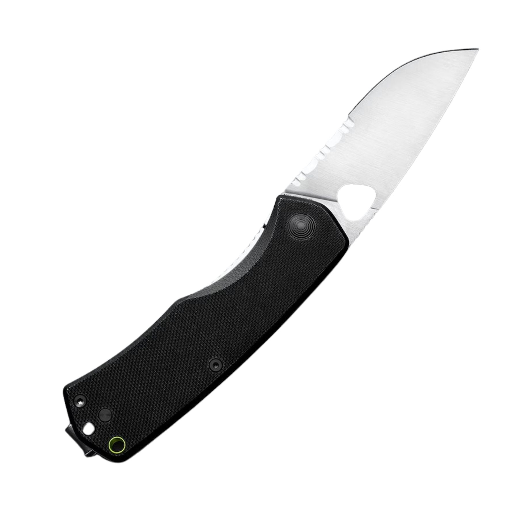 James Brand Folsom Black + Stainless Serrated Pocket Knife - Black + Stainless Steel