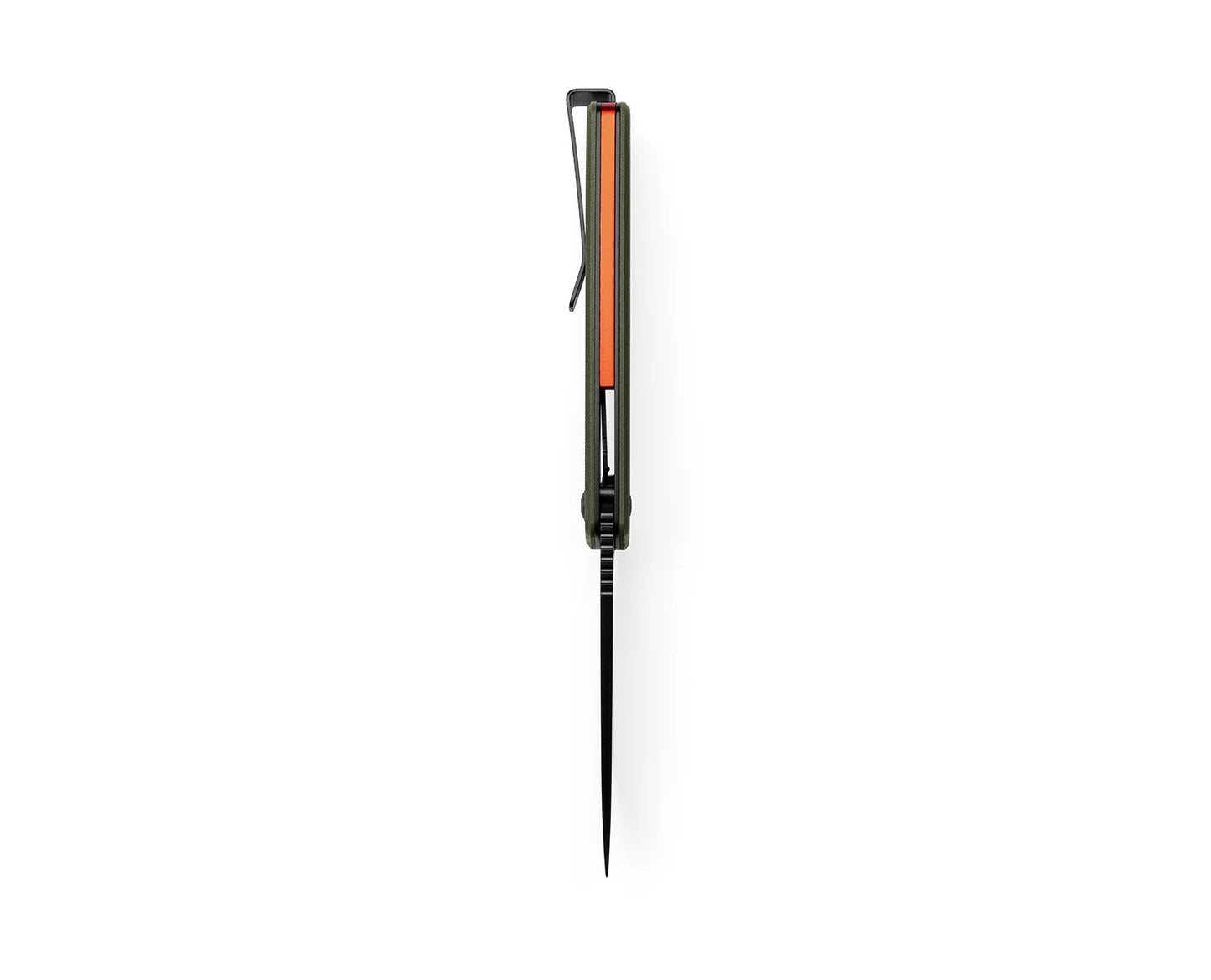 James Brand Folsom OD Green + Orange + Black Knife 