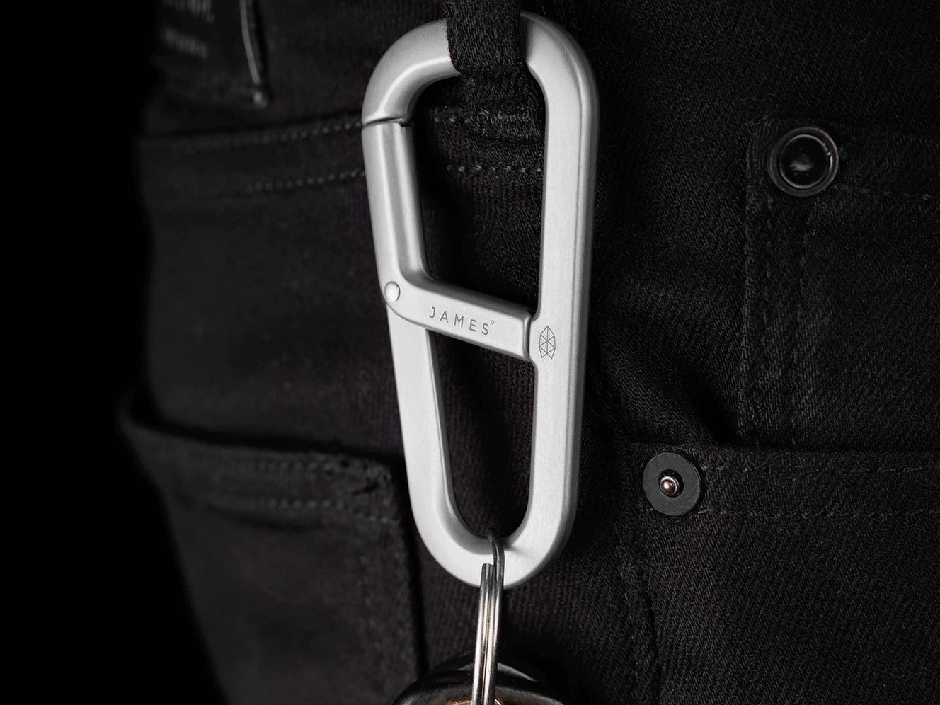 James Brand Hardin Silver Carabiner - Silver