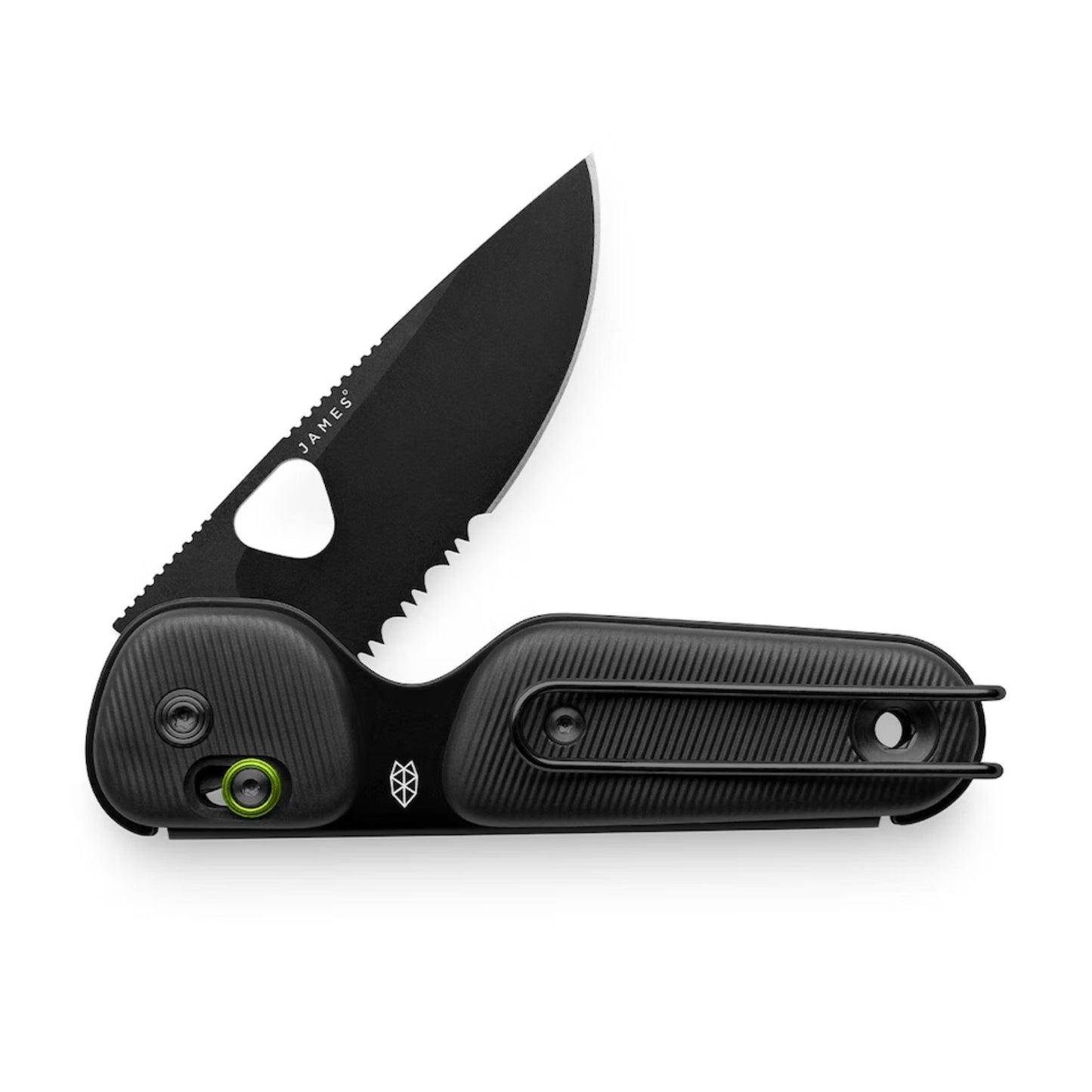 James Brand Redstone Black + Black Pocket Knife - Black/Black
