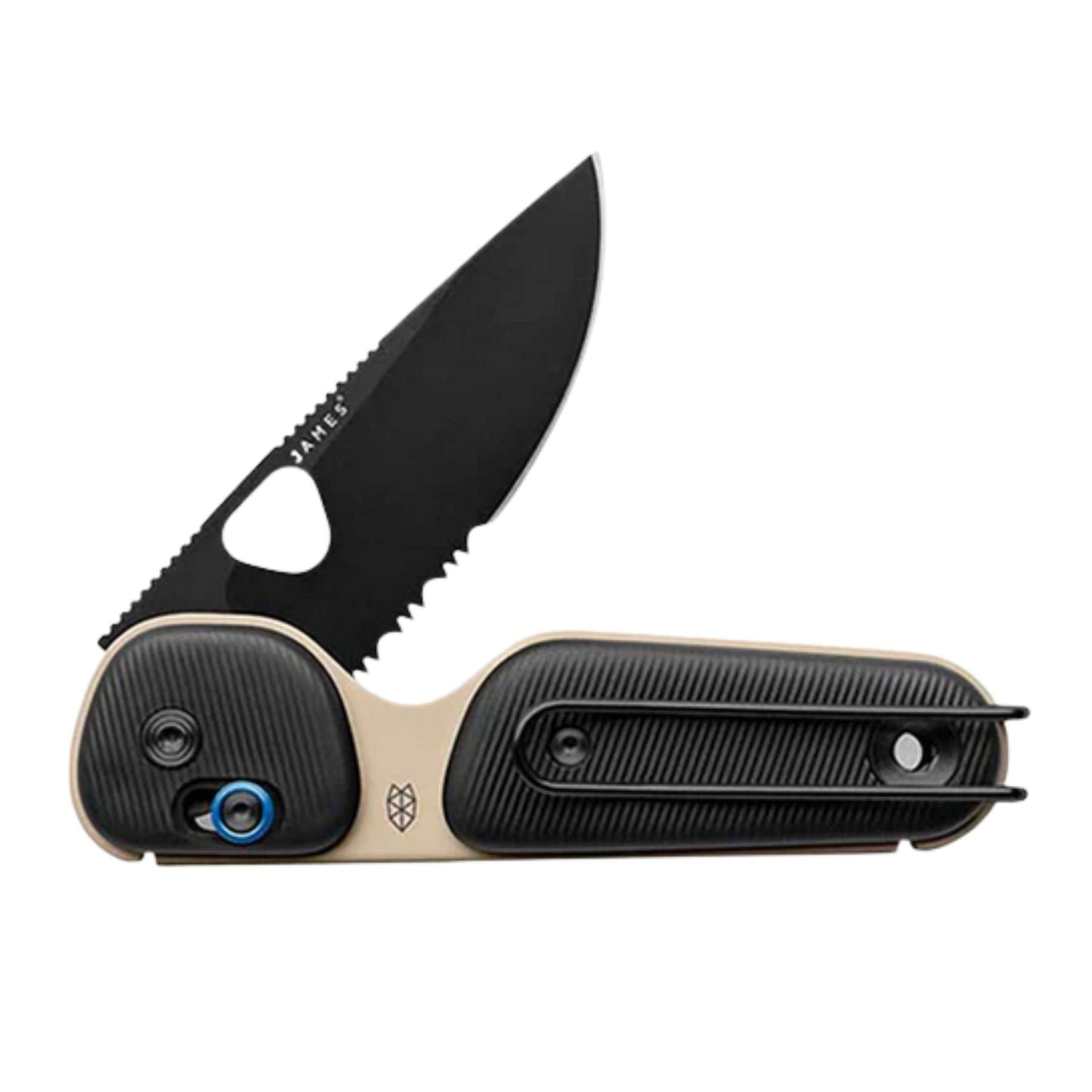James Brand Redstone Coyote Tan + Black Pocket Knife - COYOTE