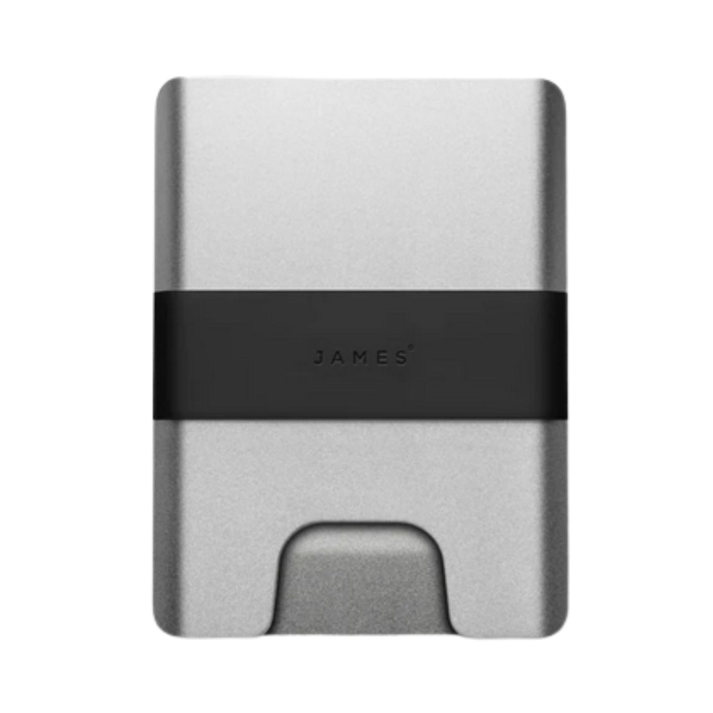 James Brand The Lowe Silver & Black Card Holder Wallet