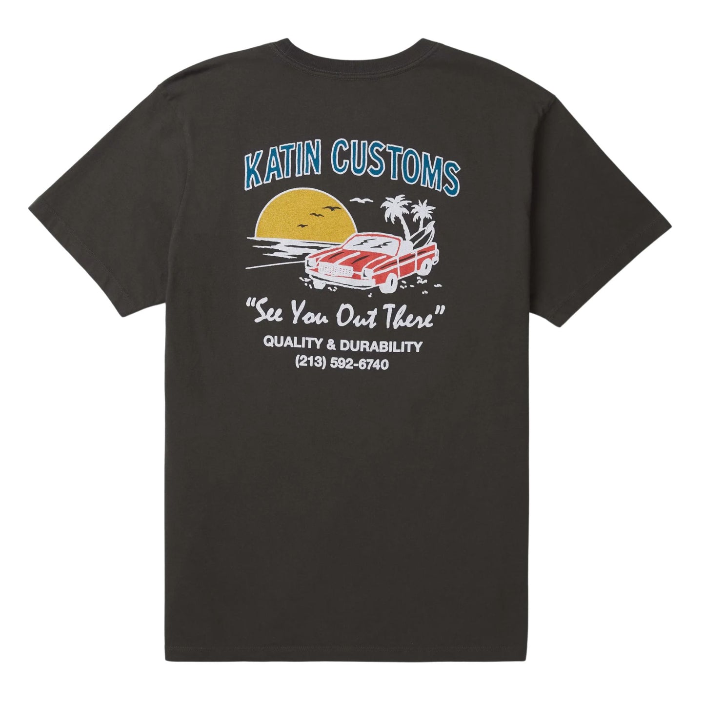 Katin Alamitos Tee - Black Wash