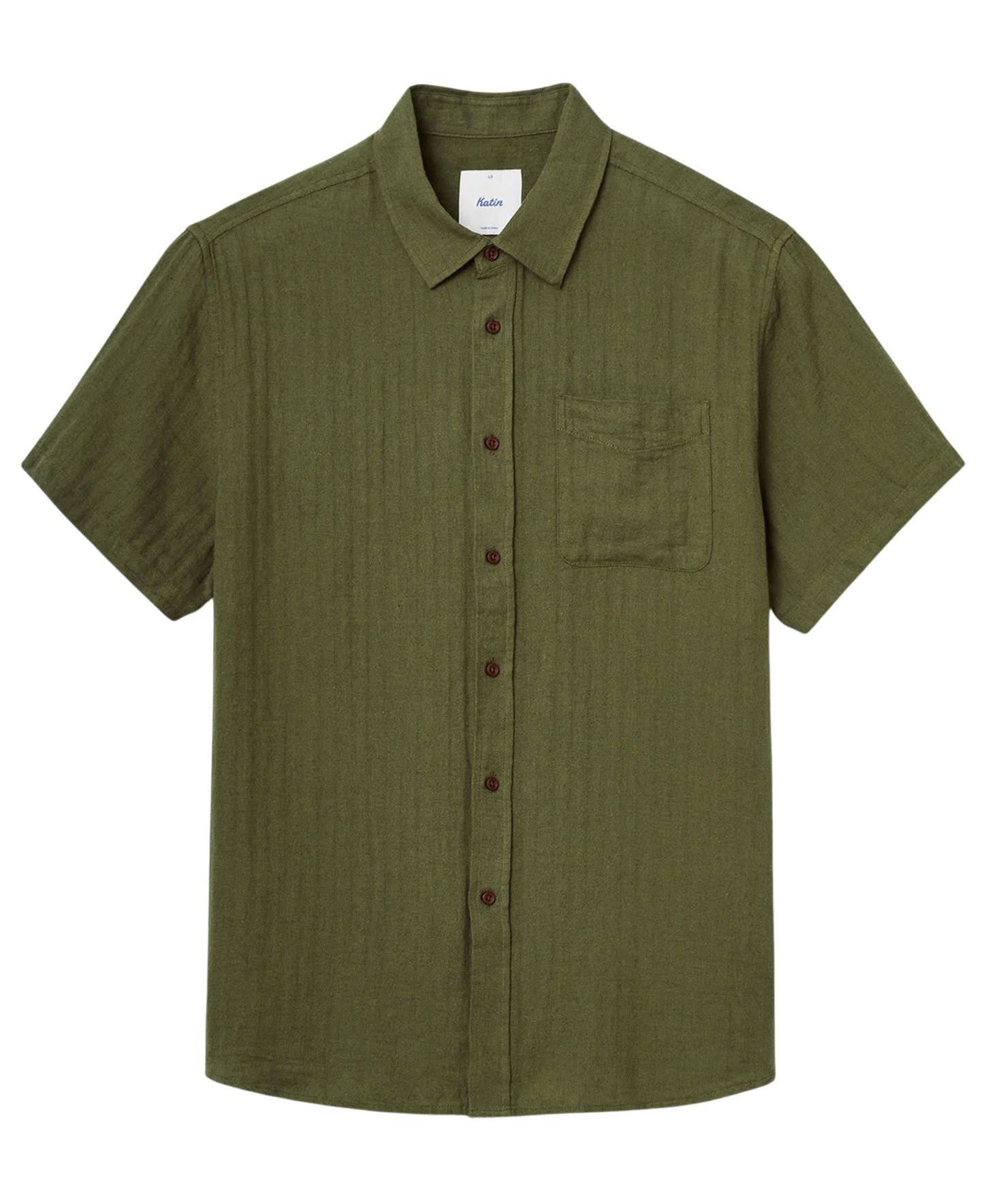 Katin Alan Solid Shirt - Olive Night