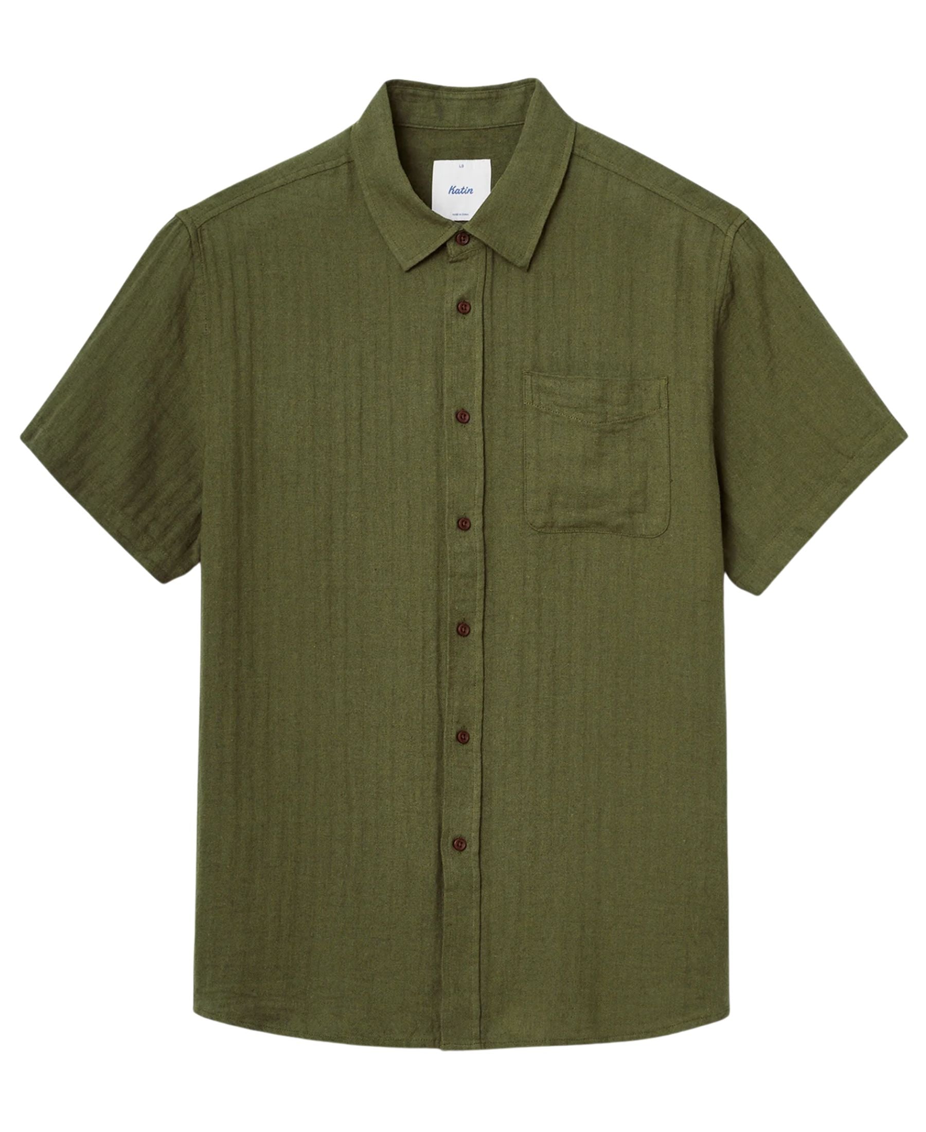 Katin Alan Solid Shirt - Olive Night