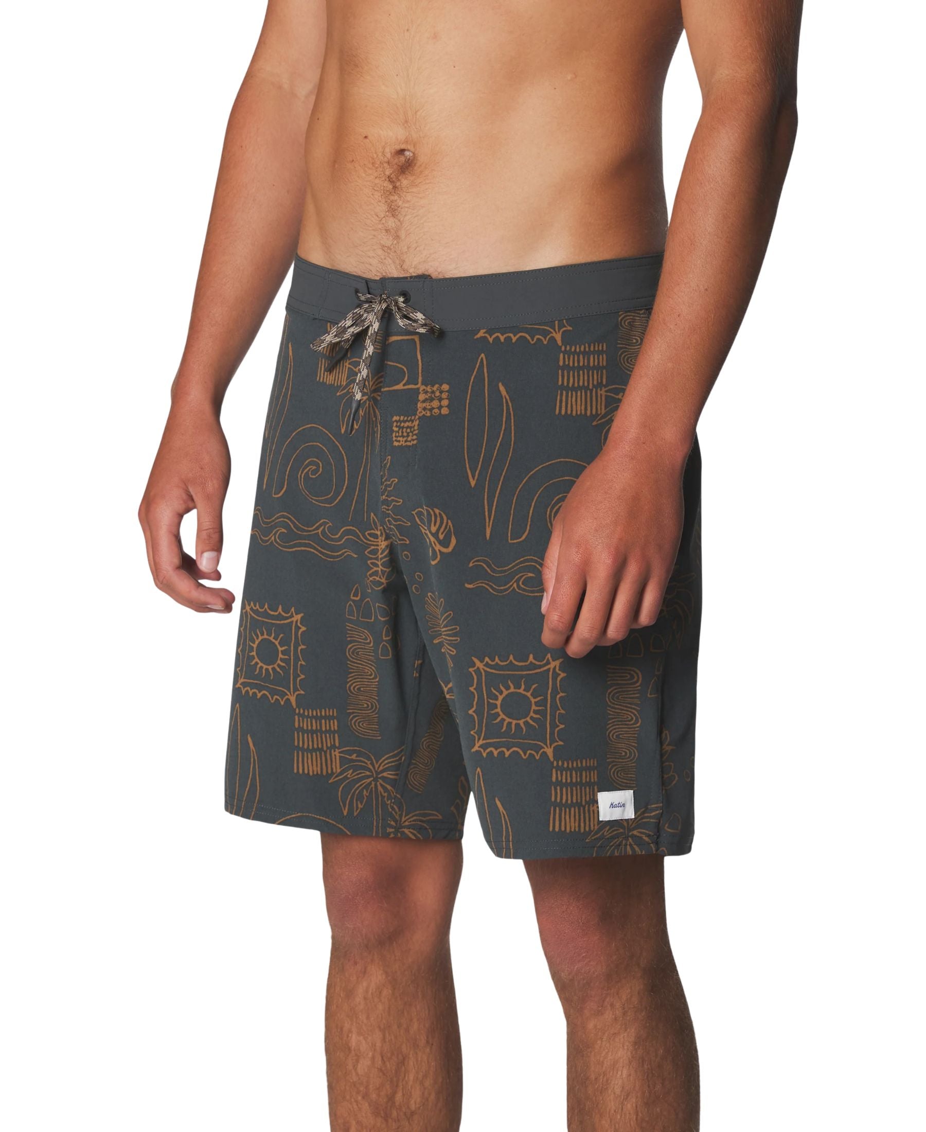 Katin Otg Habitat Surf Trunk - Black Wash