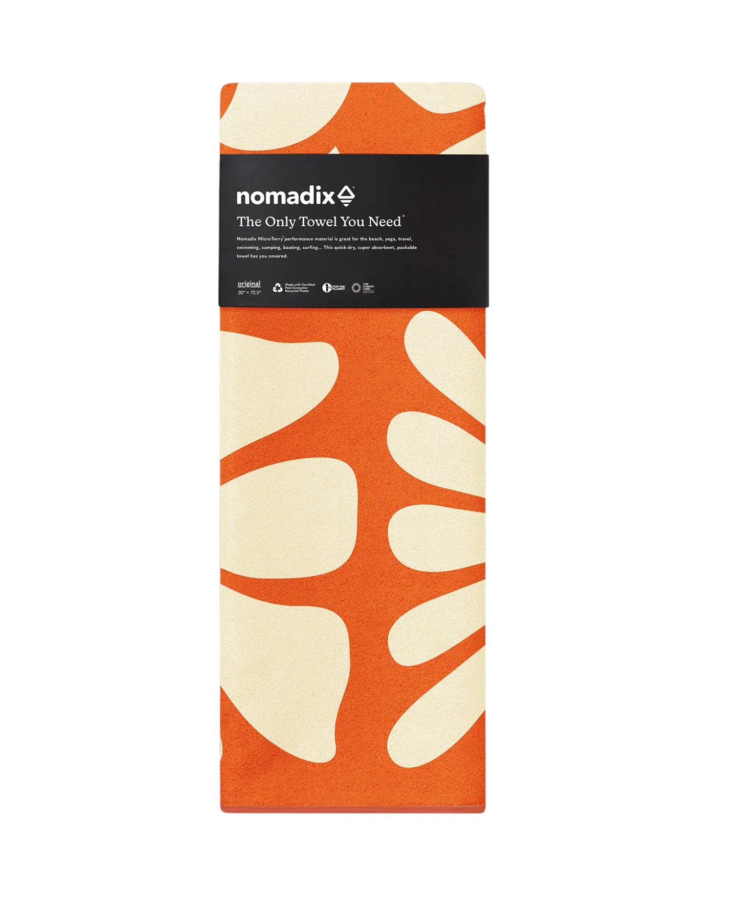 Nomadix Original Towel: Big Flowers - ORANGE