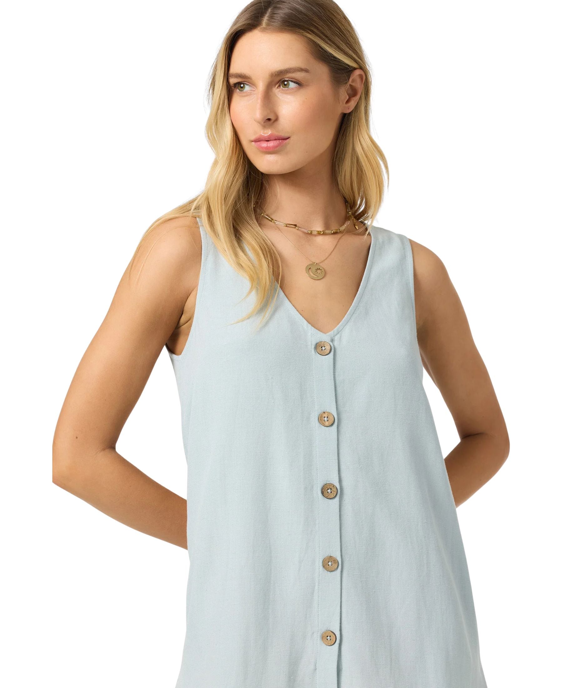 O'Neill Sanders Mini Dress - Cloud Blue