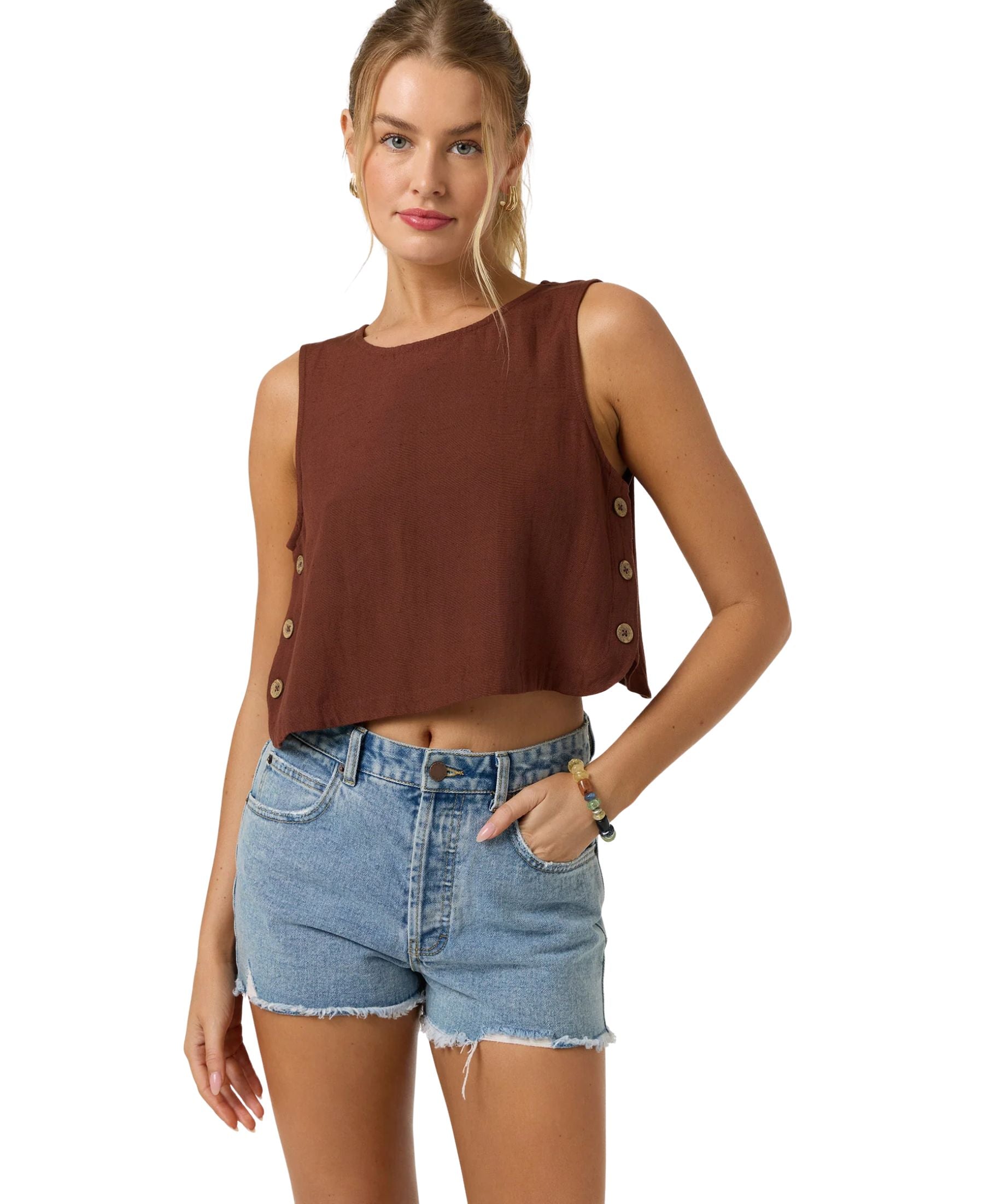 O'Neill Sanders Tank - Coconut Brown