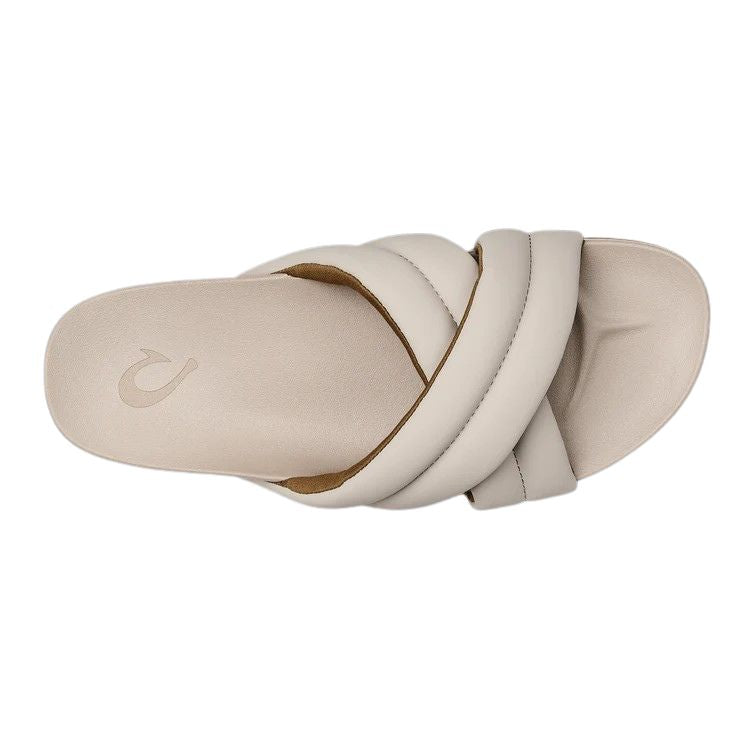 Olukai Hila Women's Puffy Slide Sandals  - Cloud