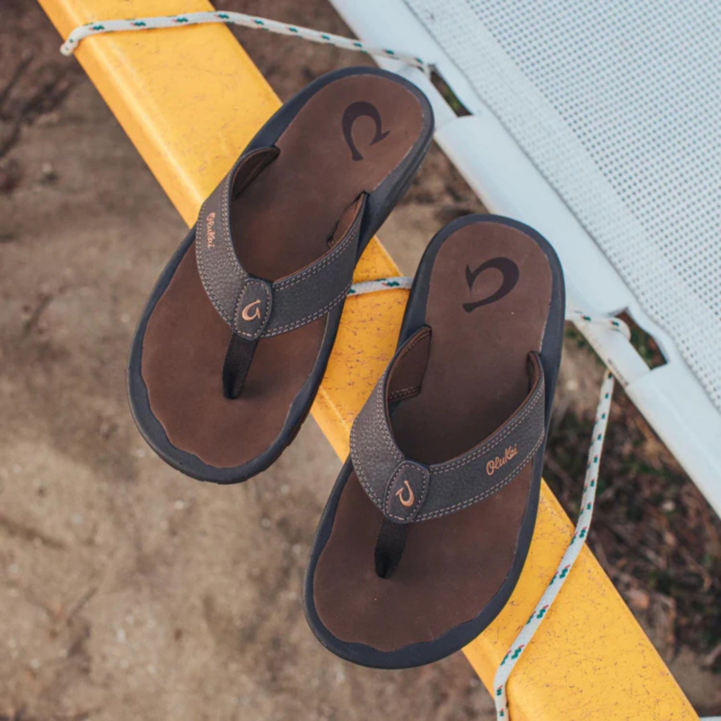 Olukai Ohana Men's Sandals  - Dark Java / Ray