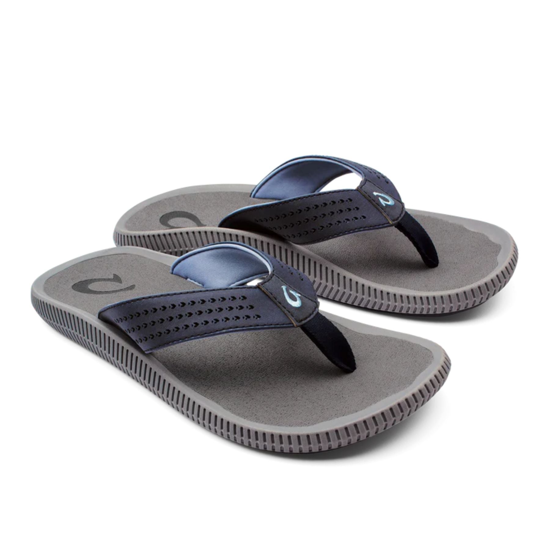 Olukai Ulele Men's Beach Sandals  - Blue Depths / Charcoal
