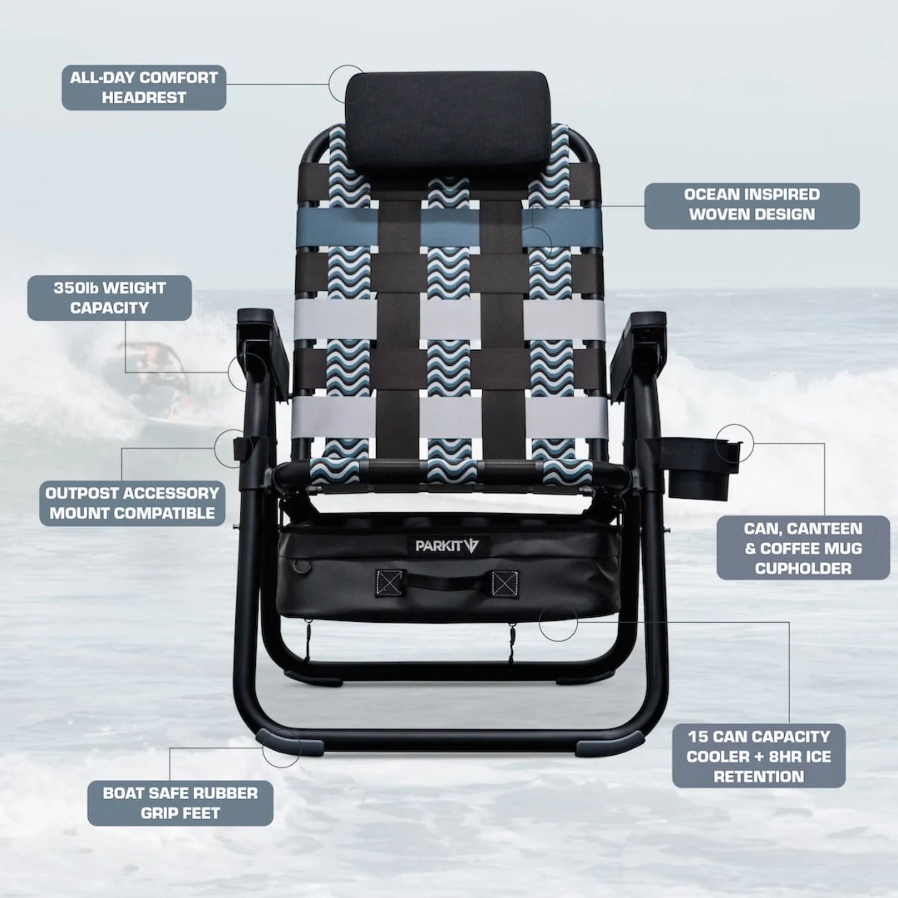 Parkit Eclipse Recliner Chair - Undertow