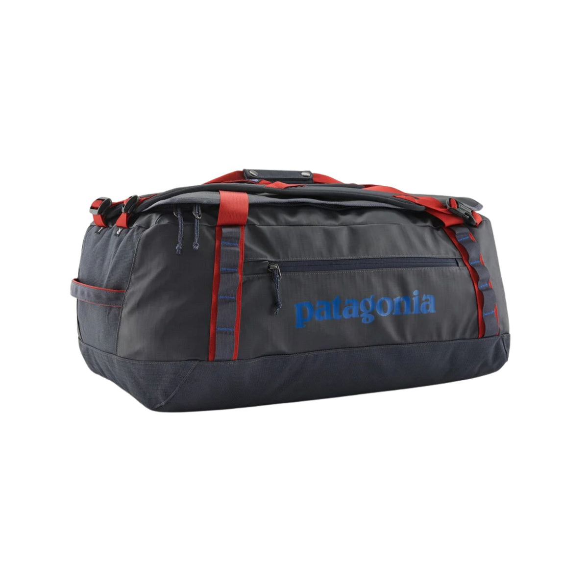 Patagonia Black Hole Duffel 55l - Smolder Blue w/ Amanita Red