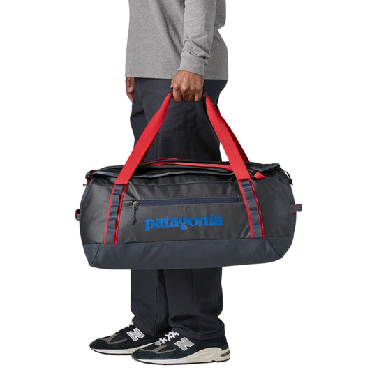 Patagonia Black Hole Duffel 55l - Smolder Blue w/ Amanita Red