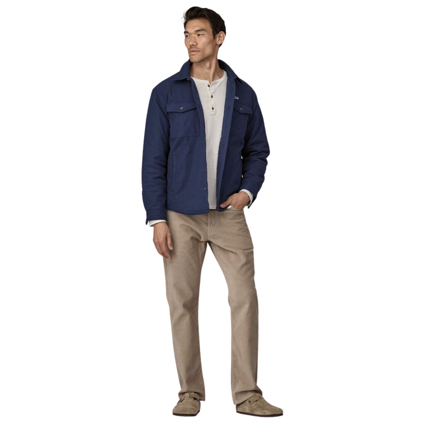 Patagonia Lightweight Insulated Fjord Flannel Shirt - New Navy