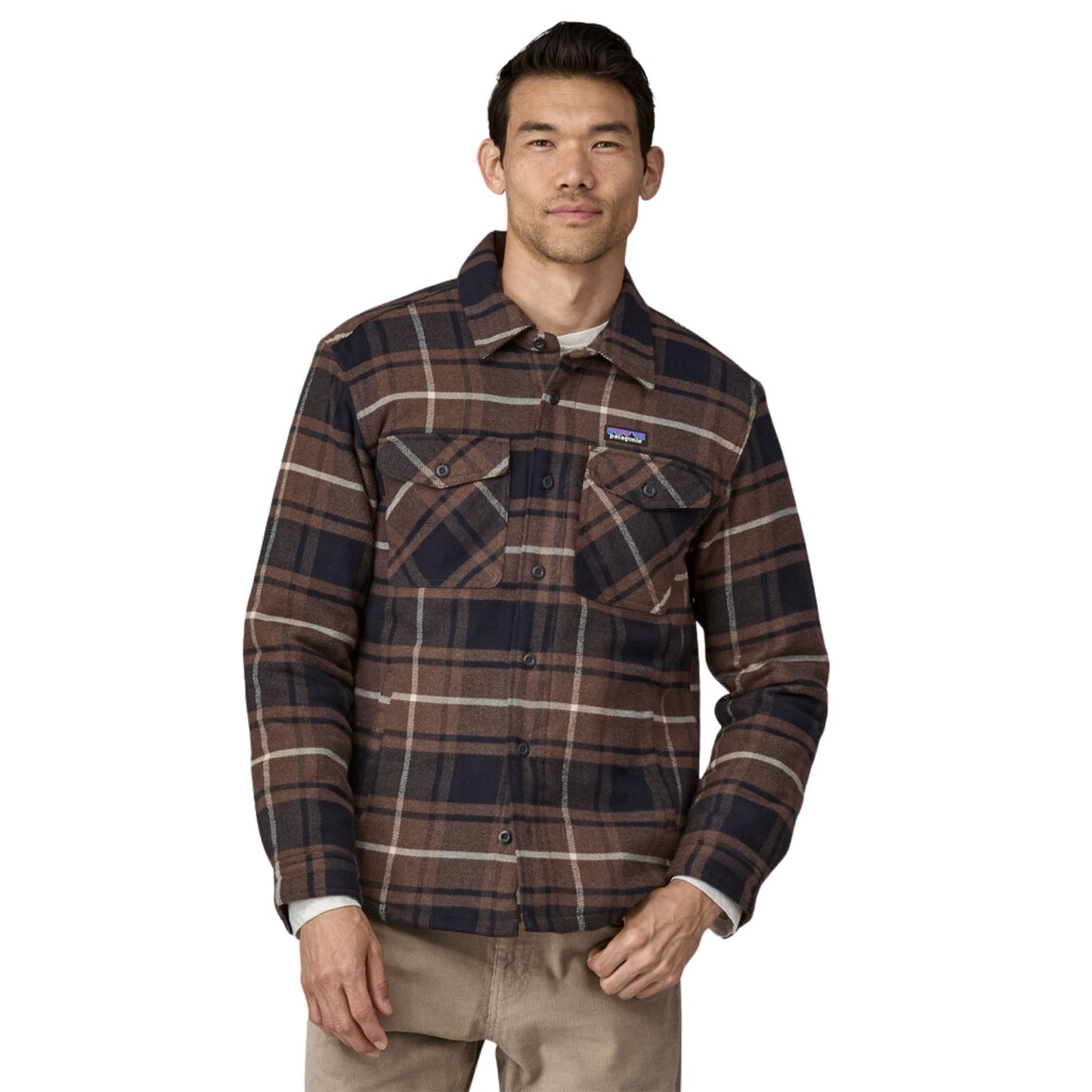 Patagonia Lightweight Insulated Fjord Flannel Shirt - Outdoor: Molasses Brown