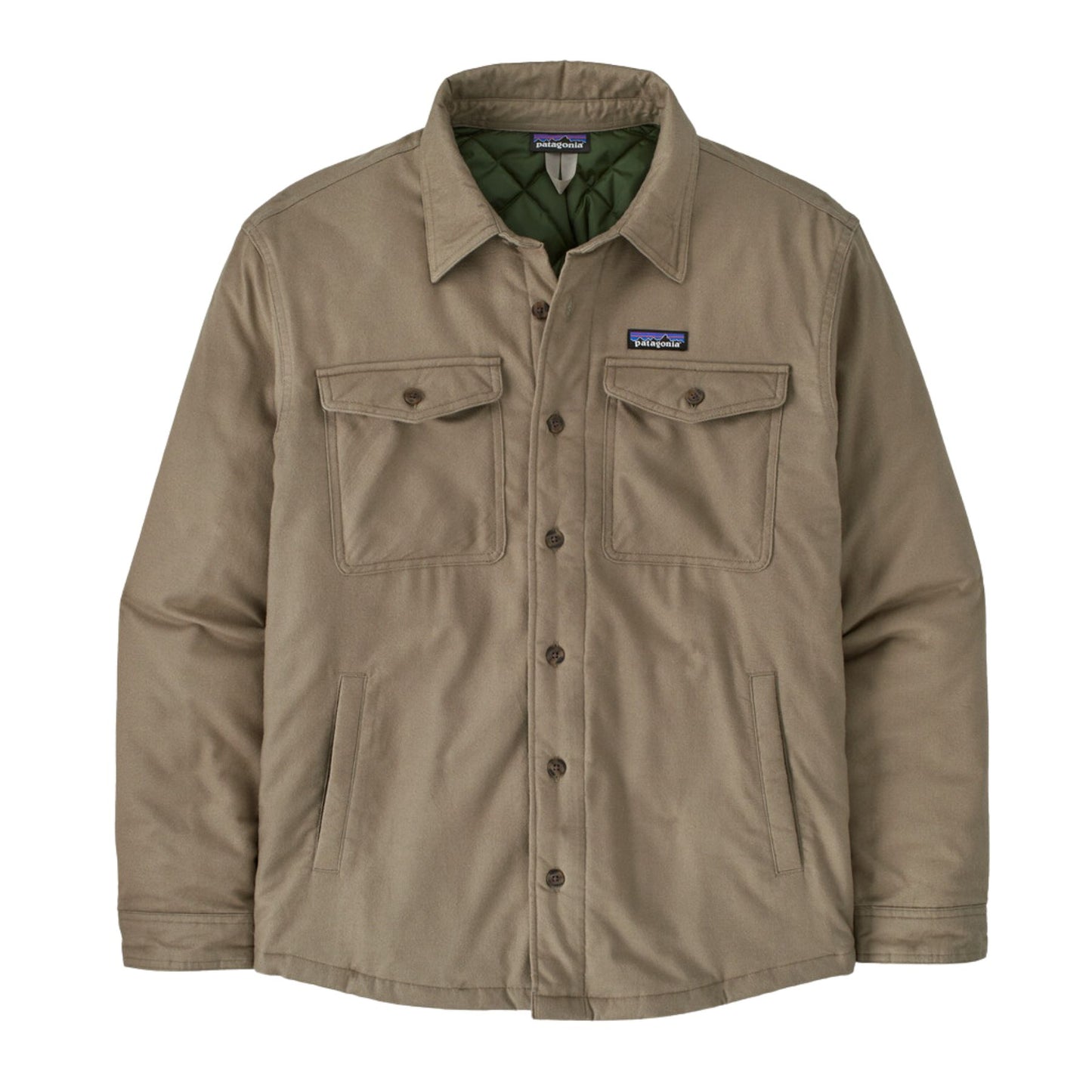 Patagonia Lightweight Insulated Fjord Flannel Shirt - Seabird Grey