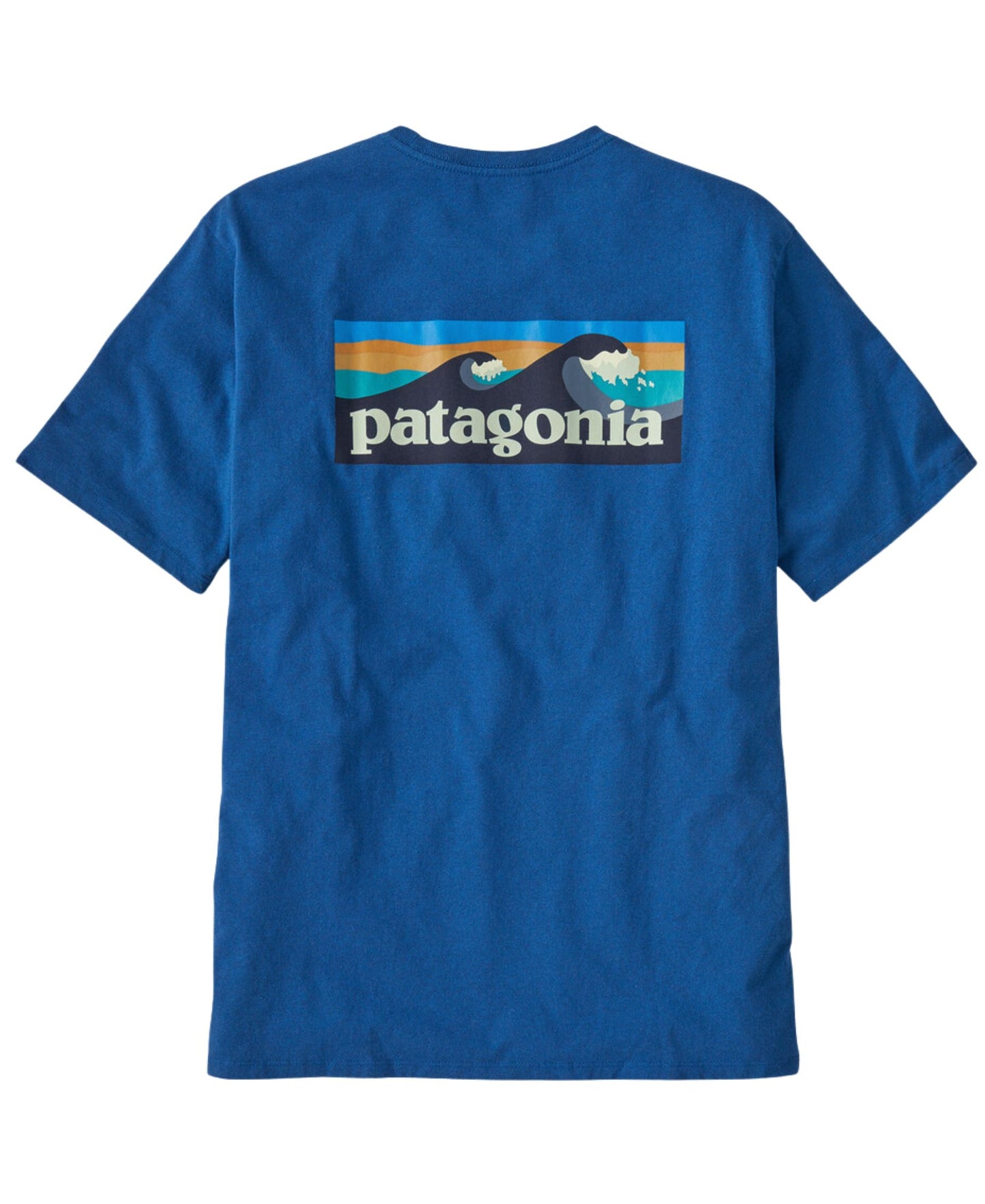 Patagonia Men's Boardshort Logo Pocket Responsibili-Tee - Endless Blue