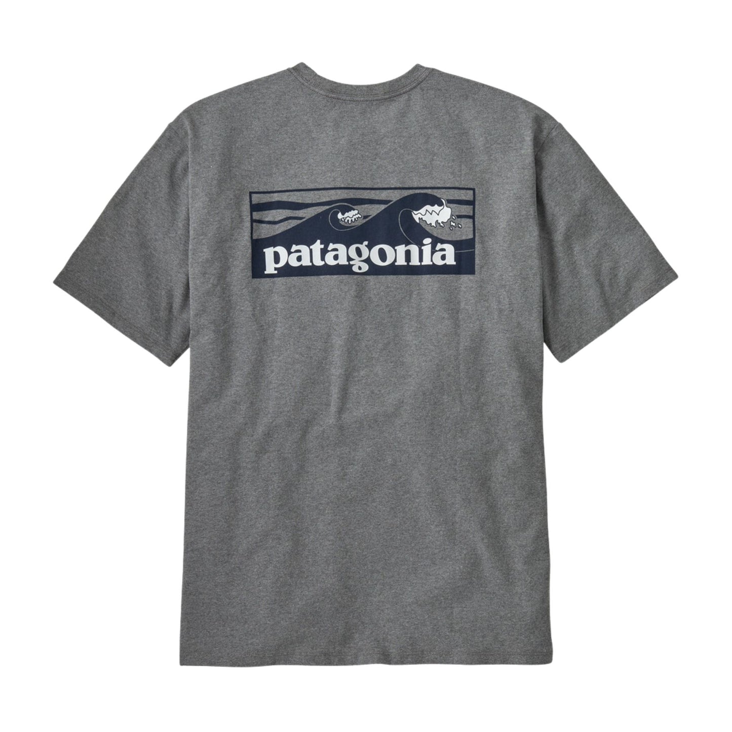 Patagonia Men's Boardshort Logo Pocket Responsibili-Tee - Gravel Heather
