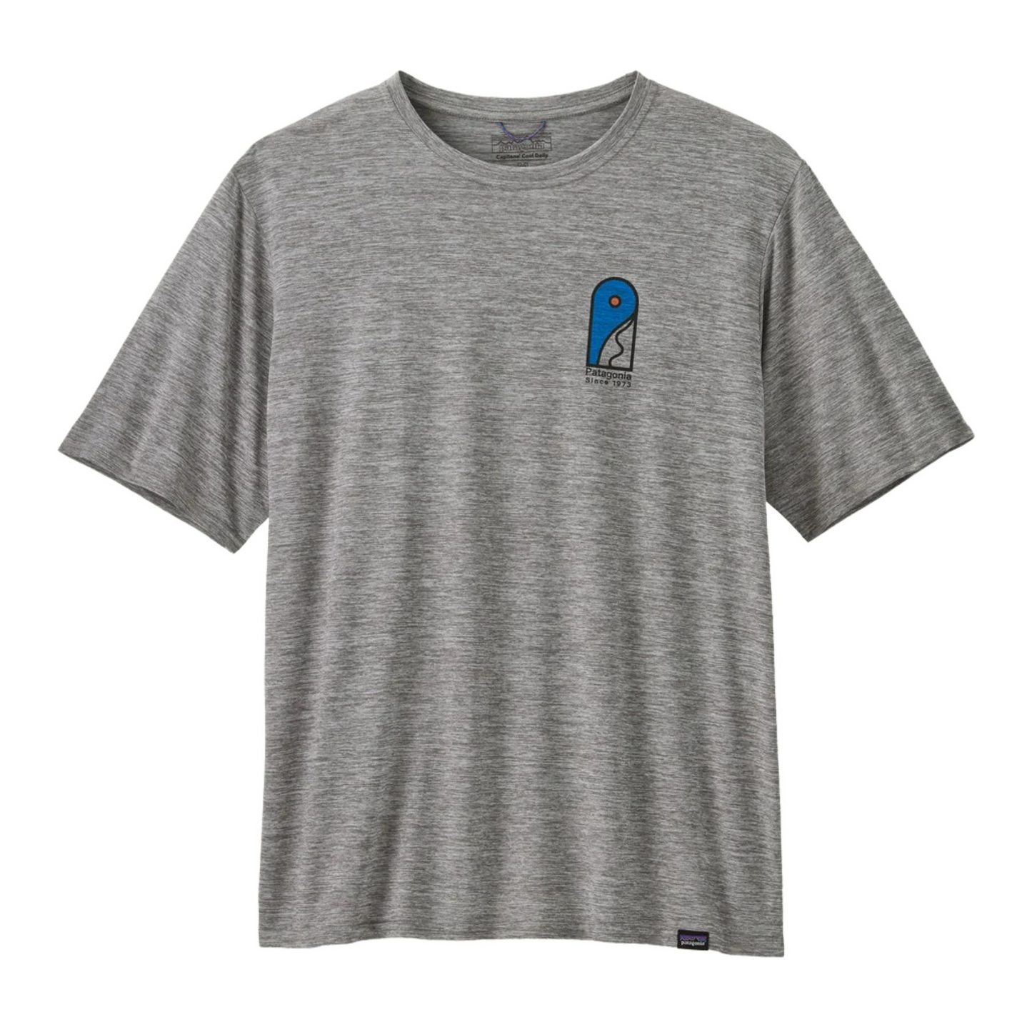 Patagonia Men's Capilene Cool Daily Graphic Shirt - Early Lines: Feather Grey