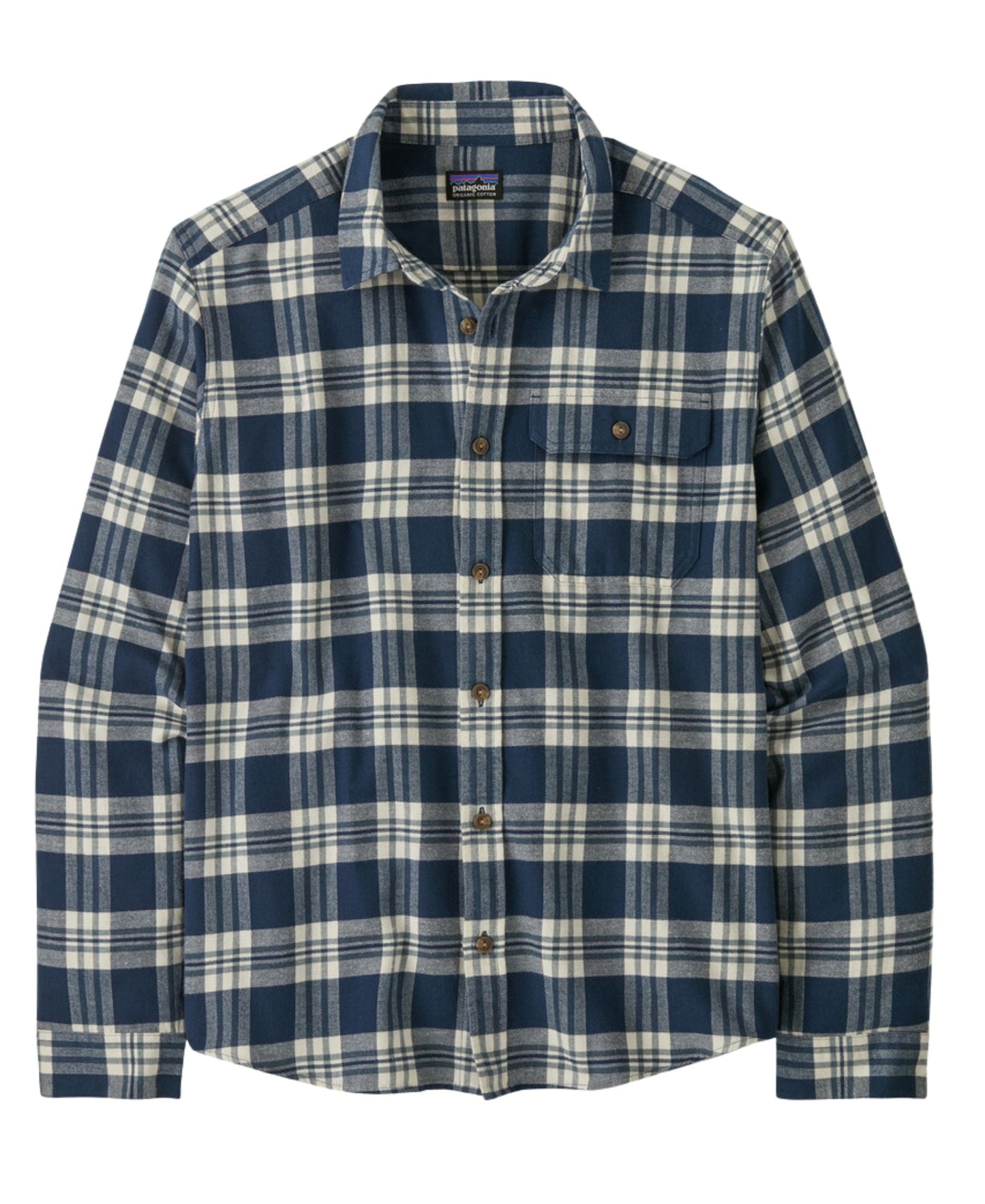 Patagonia Men's Cotton in Conversion Fjord Flannel  - Base Camp New Navy