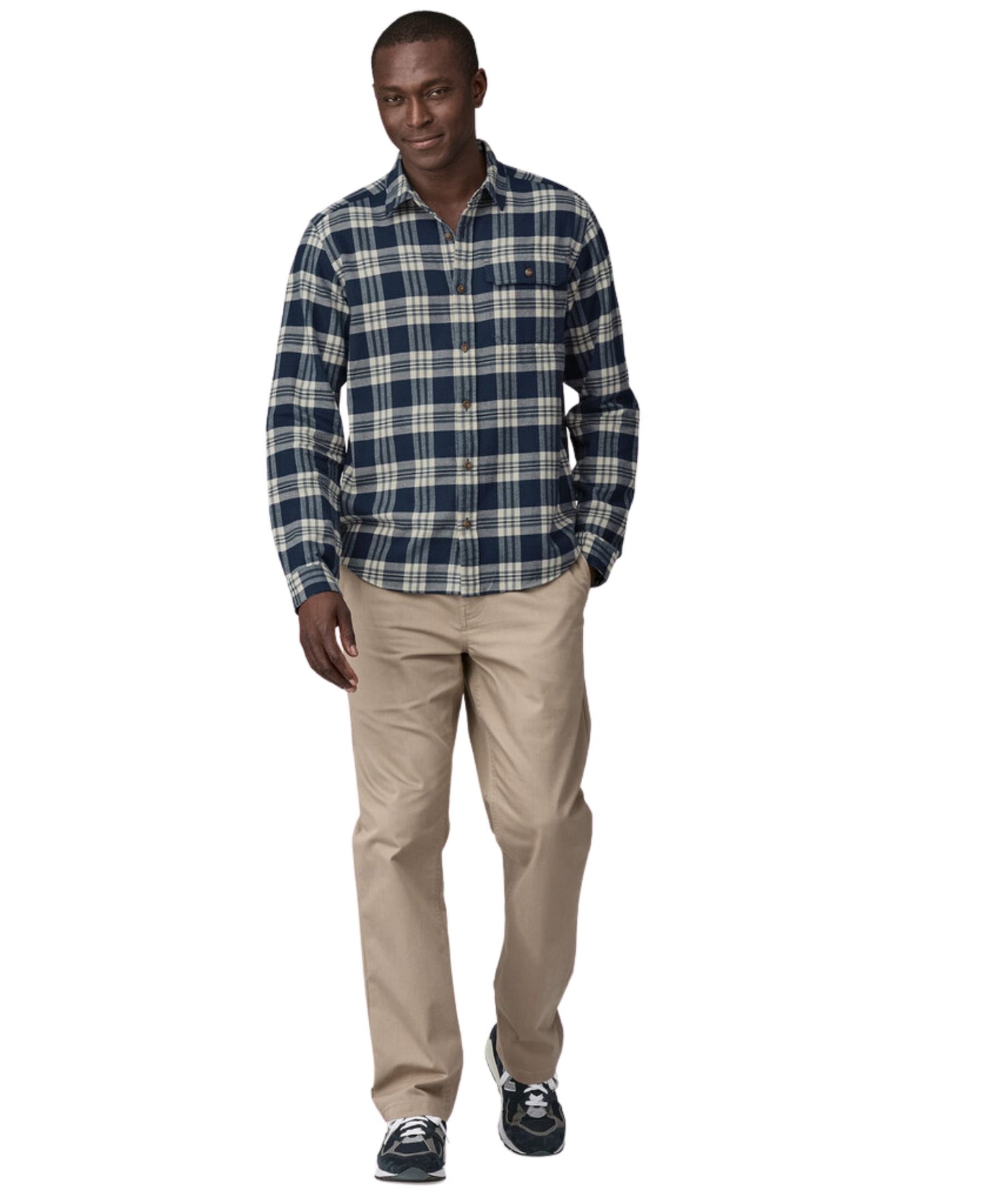 Patagonia Men's Cotton in Conversion Fjord Flannel  - Base Camp New Navy