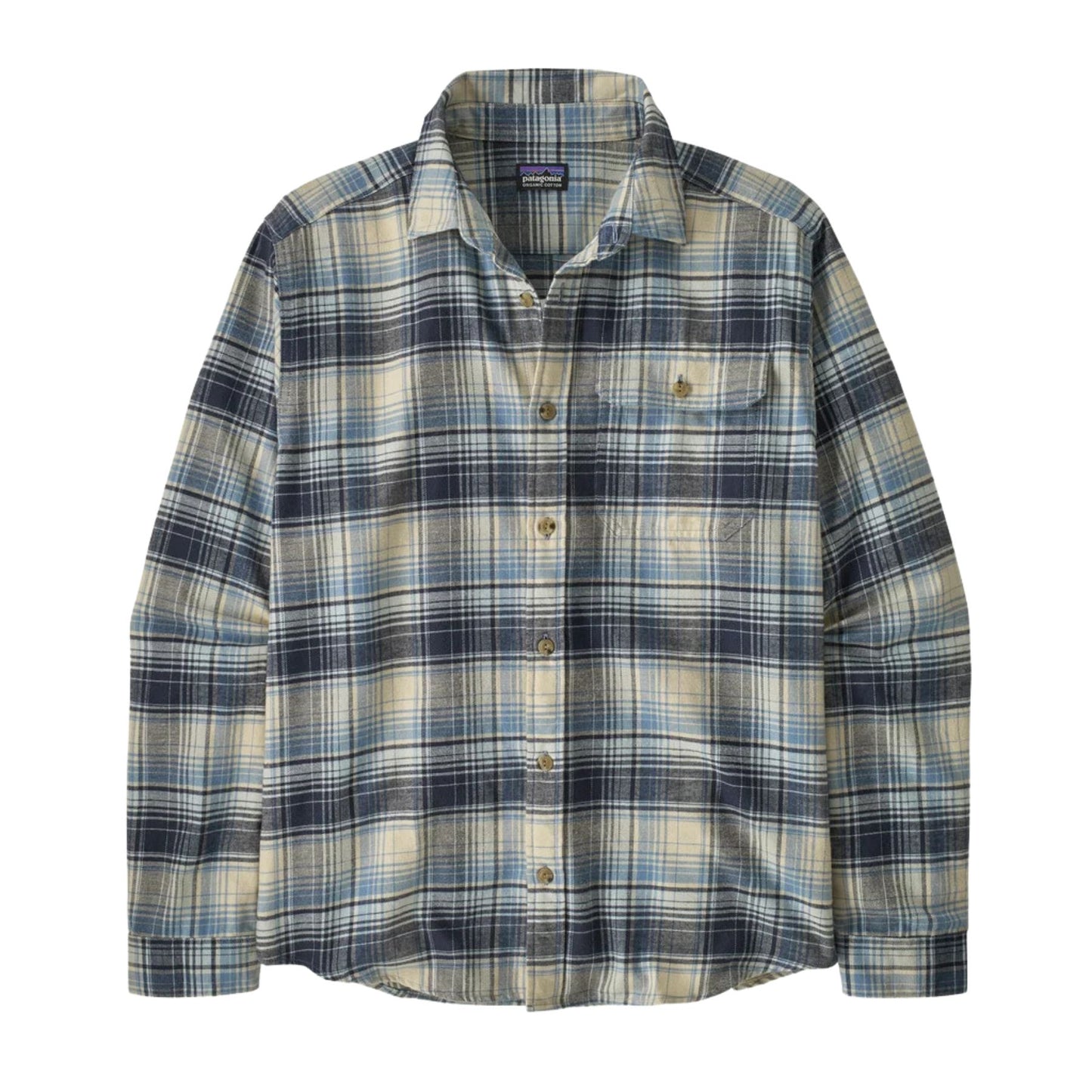 Patagonia Men's Cotton in Conversion Fjord Flannel  - Foggy: Virtually Blue