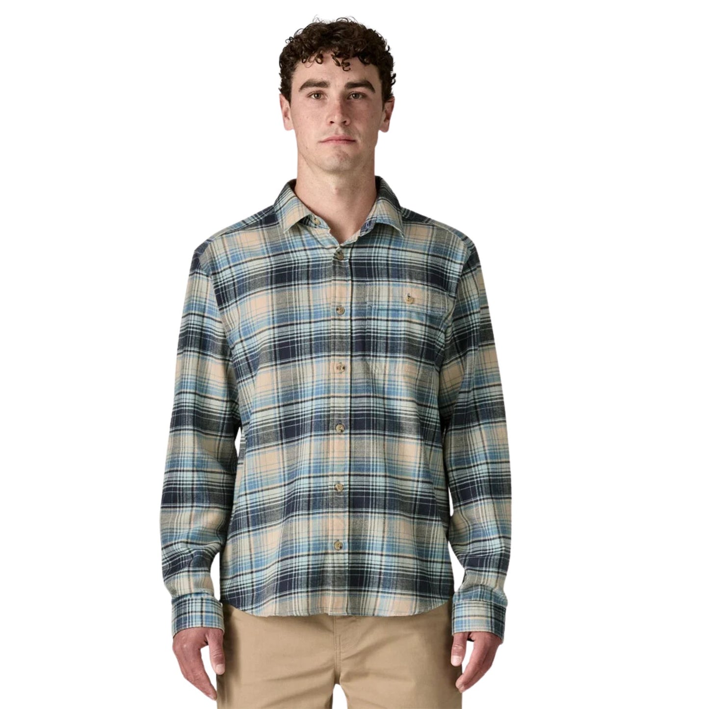 Patagonia Men's Cotton in Conversion Fjord Flannel  - Foggy: Virtually Blue