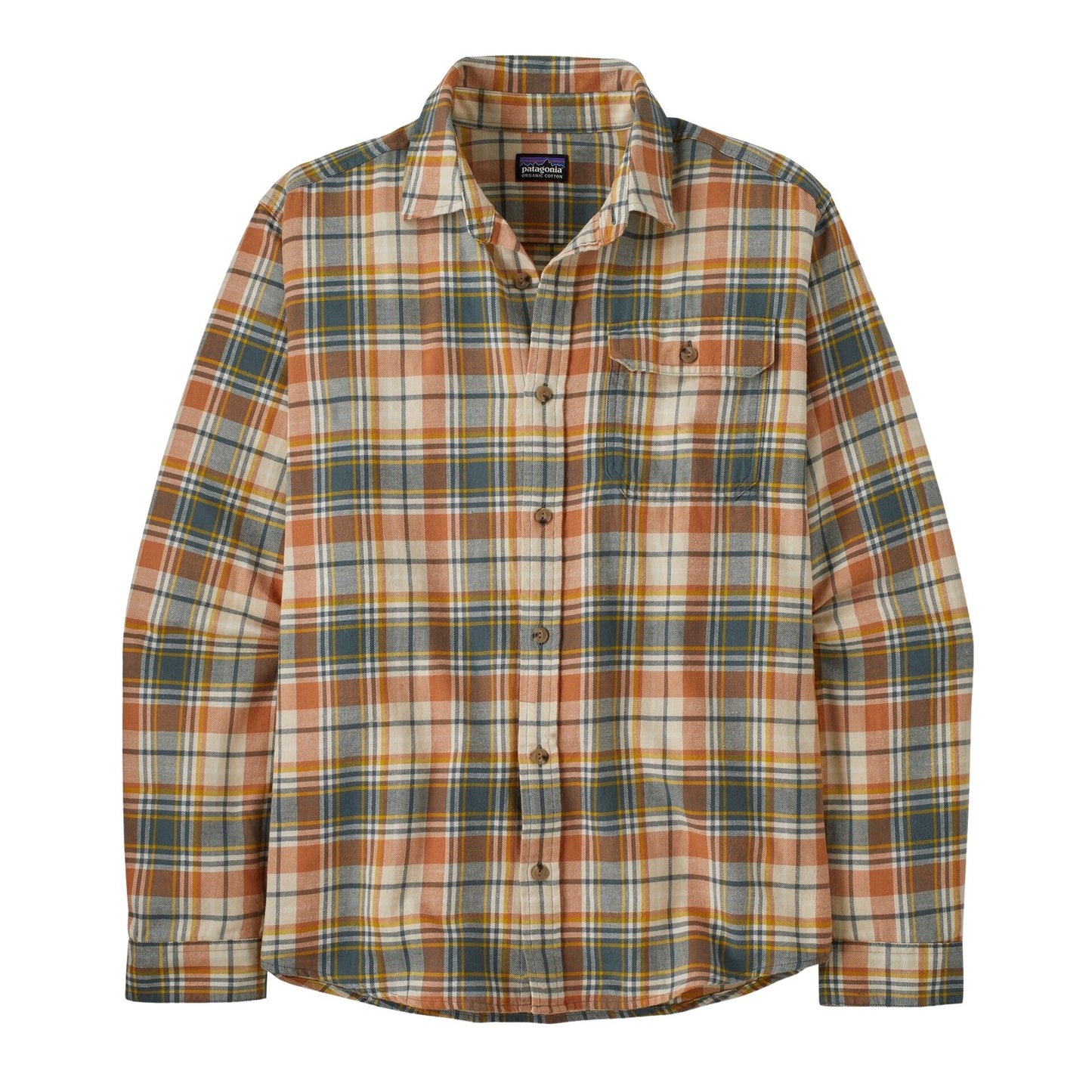 Patagonia Men's Cotton in Conversion Fjord Flannel  - Lavas Fertile Brown