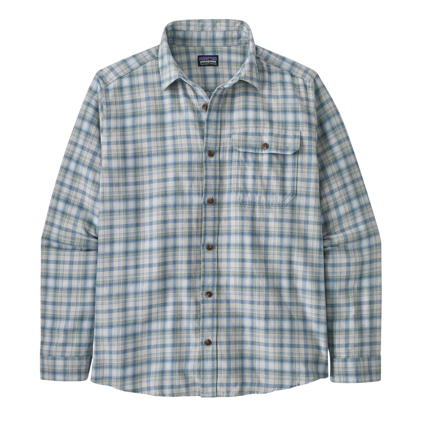 Patagonia Men's Cotton in Conversion Fjord Flannel  - Ombre Vintage Light Plume Grey