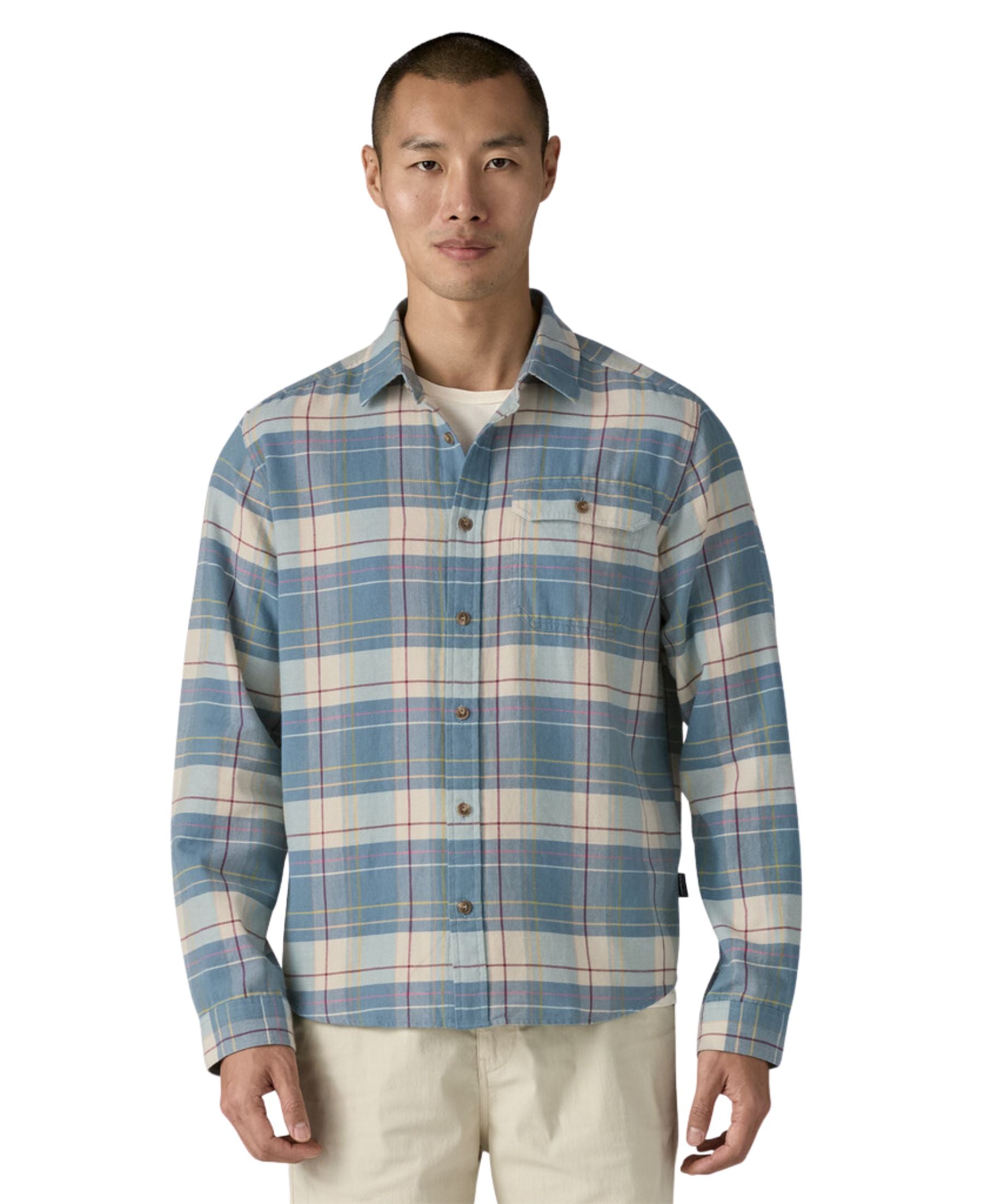 Patagonia Men's Cotton in Conversion Fjord Flannel  - Raft: Still Blue