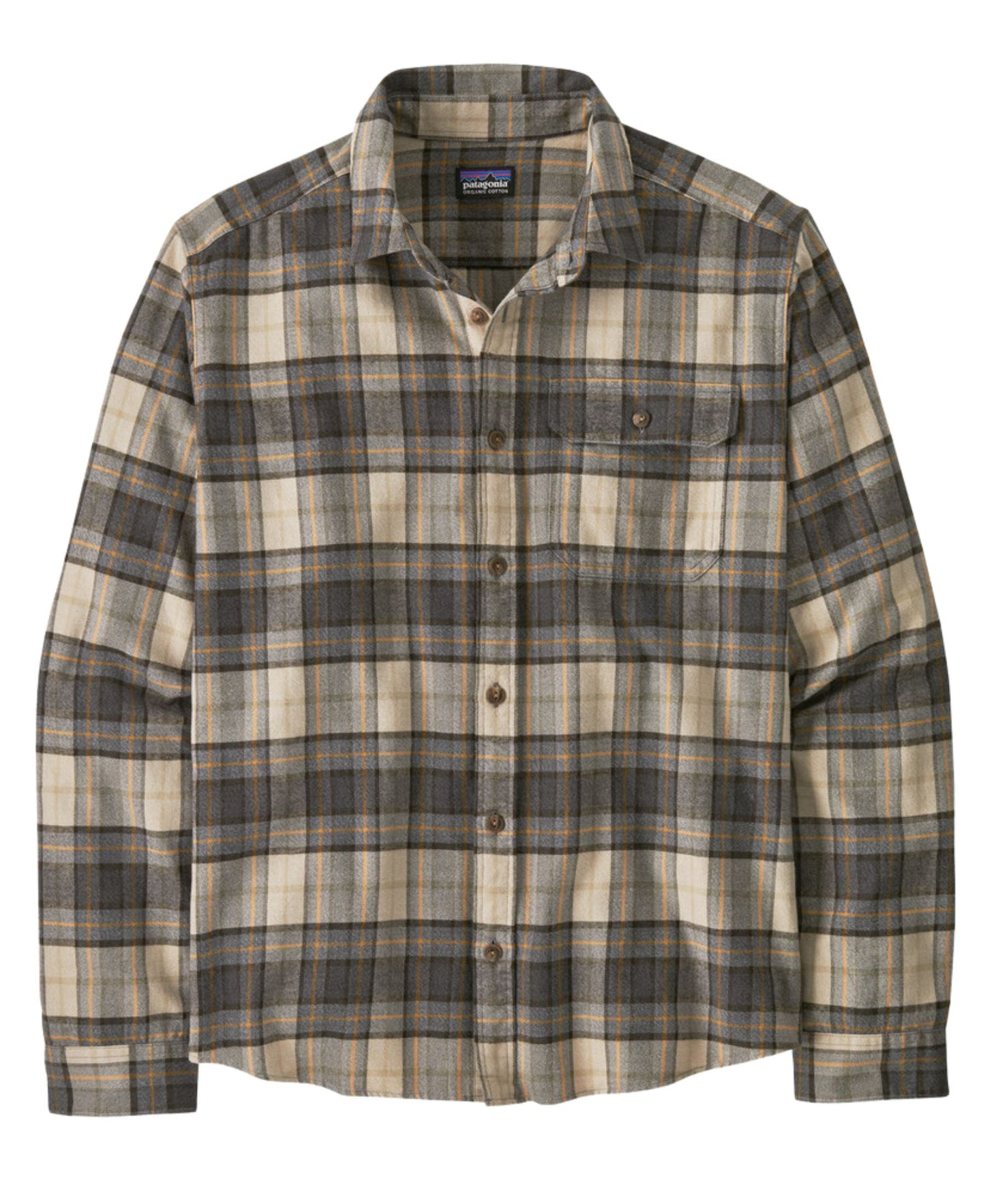 Patagonia Men's Cotton in Conversion Fjord Flannel  - Spotter: Forge Grey