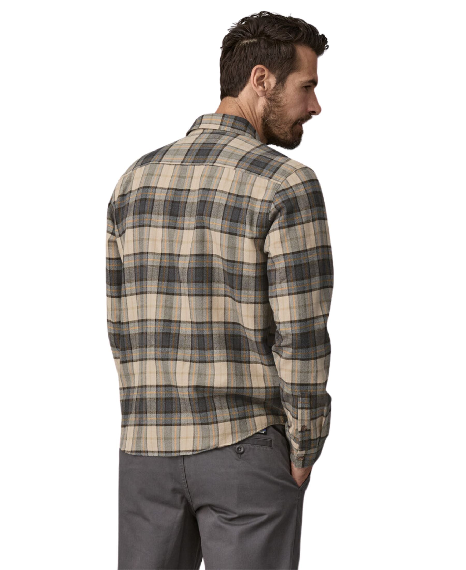 Patagonia Men's Cotton in Conversion Fjord Flannel  - Spotter: Forge Grey