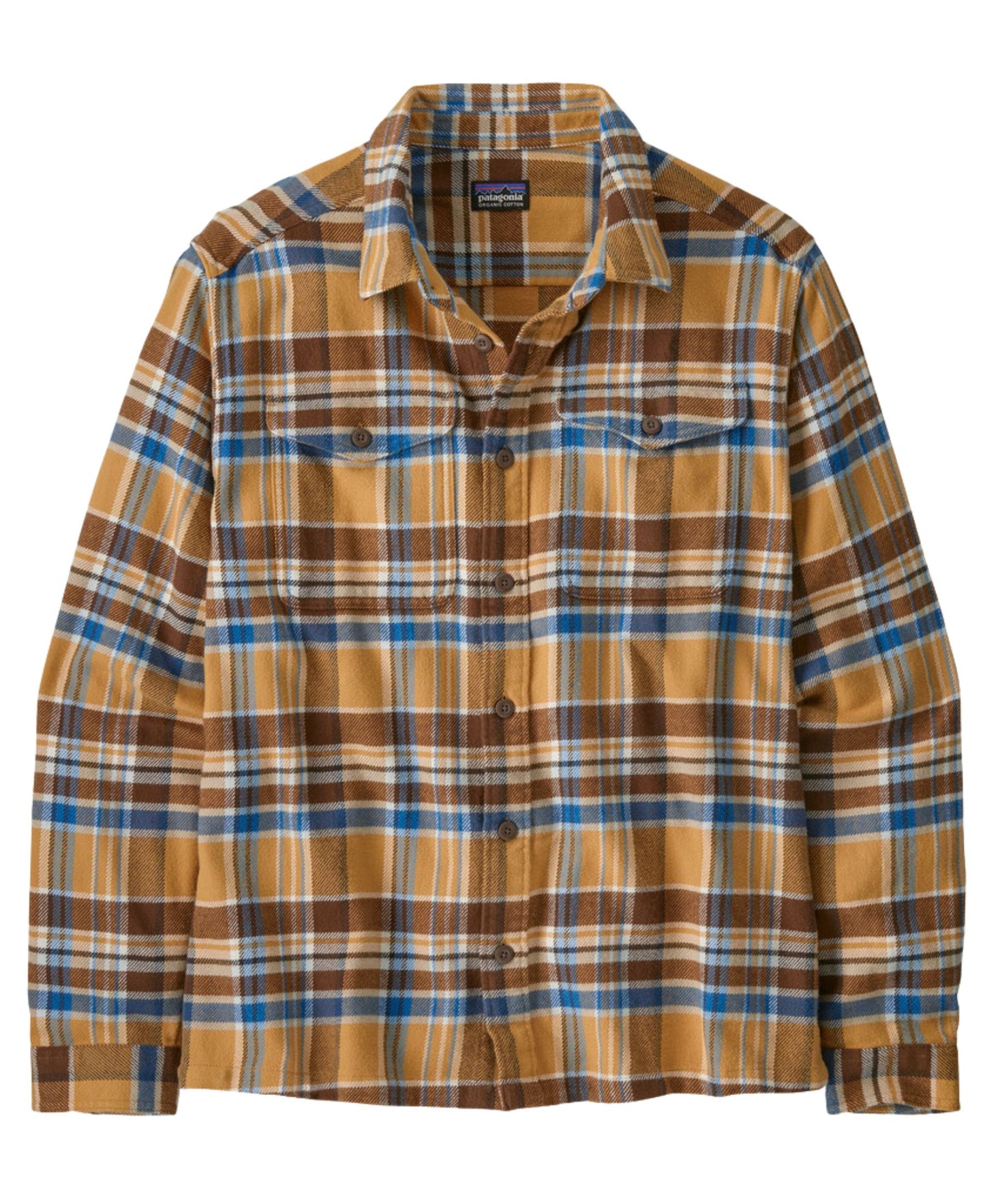 Patagonia Men's Fjord Flannel Shirt - Adventurer: Pufferfish Gold