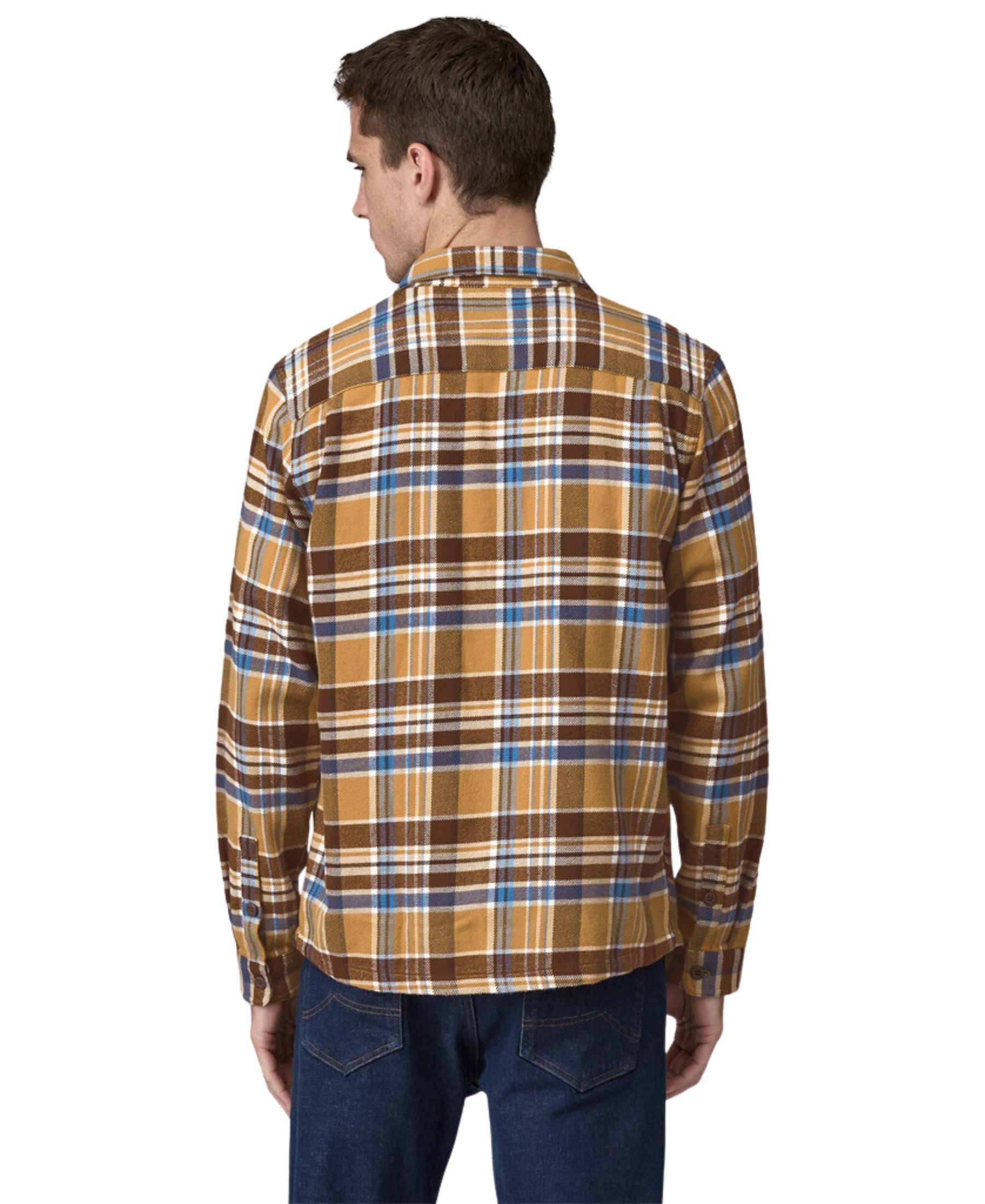 Patagonia Men's Fjord Flannel Shirt - Adventurer: Pufferfish Gold