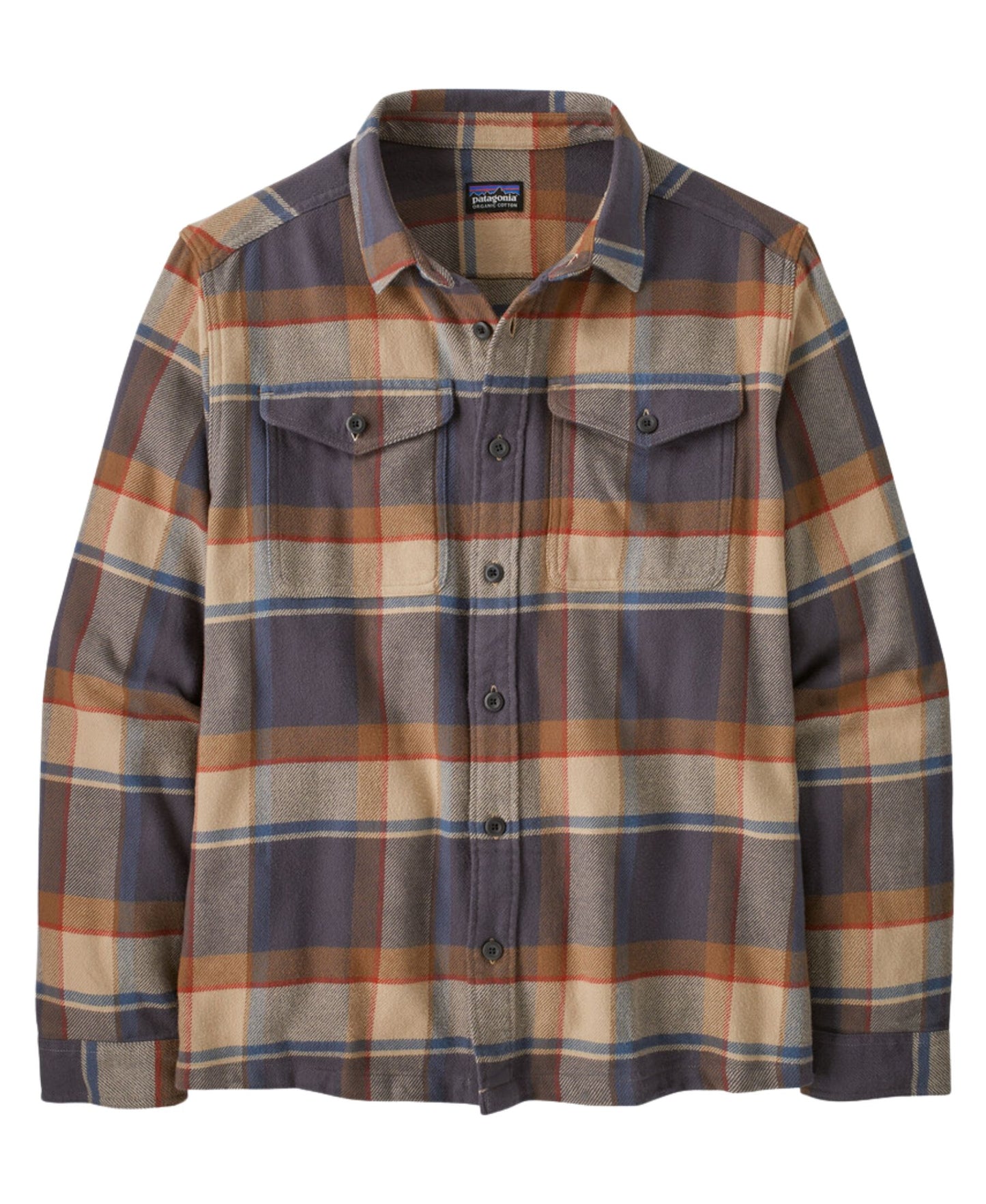 Patagonia Men's Fjord Flannel Shirt - Sunrise Ridge: Forge Grey