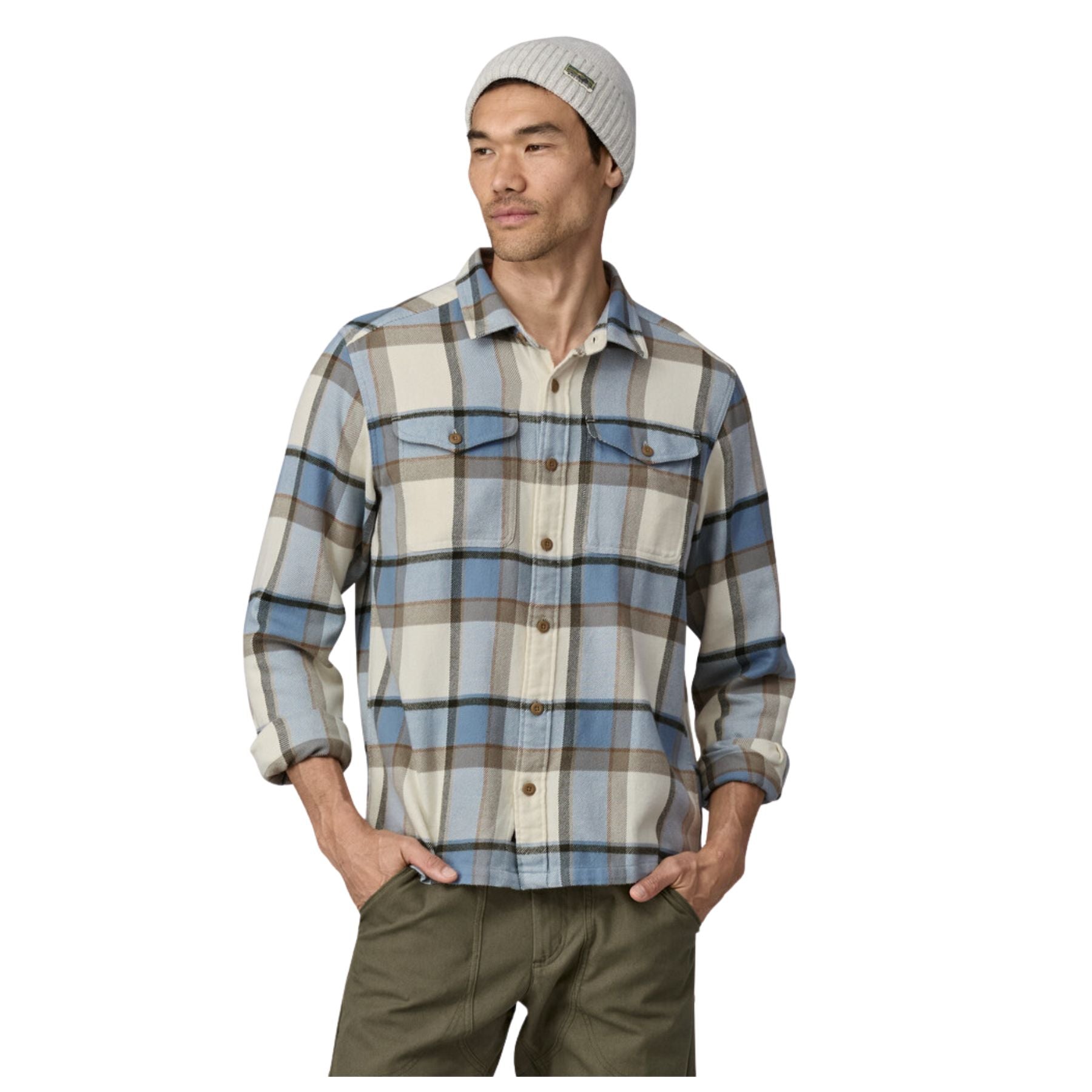 Patagonia Men's Fjord Flannel Shirt - Sunrise Ridge Natural