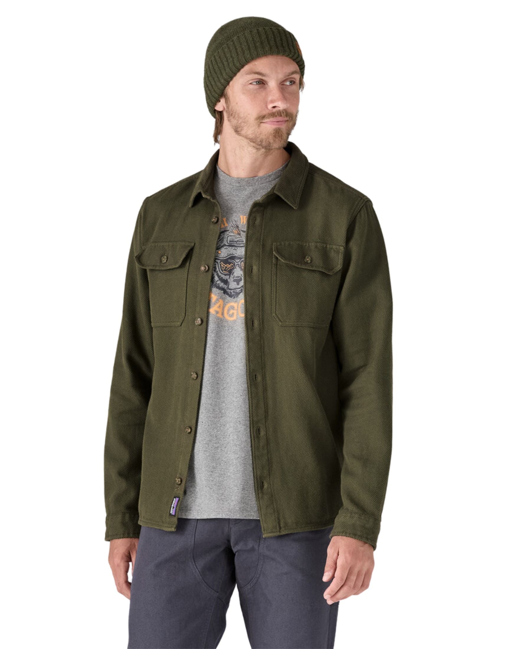 Patagonia Men's Fjord Loft Shirt - Basin Green