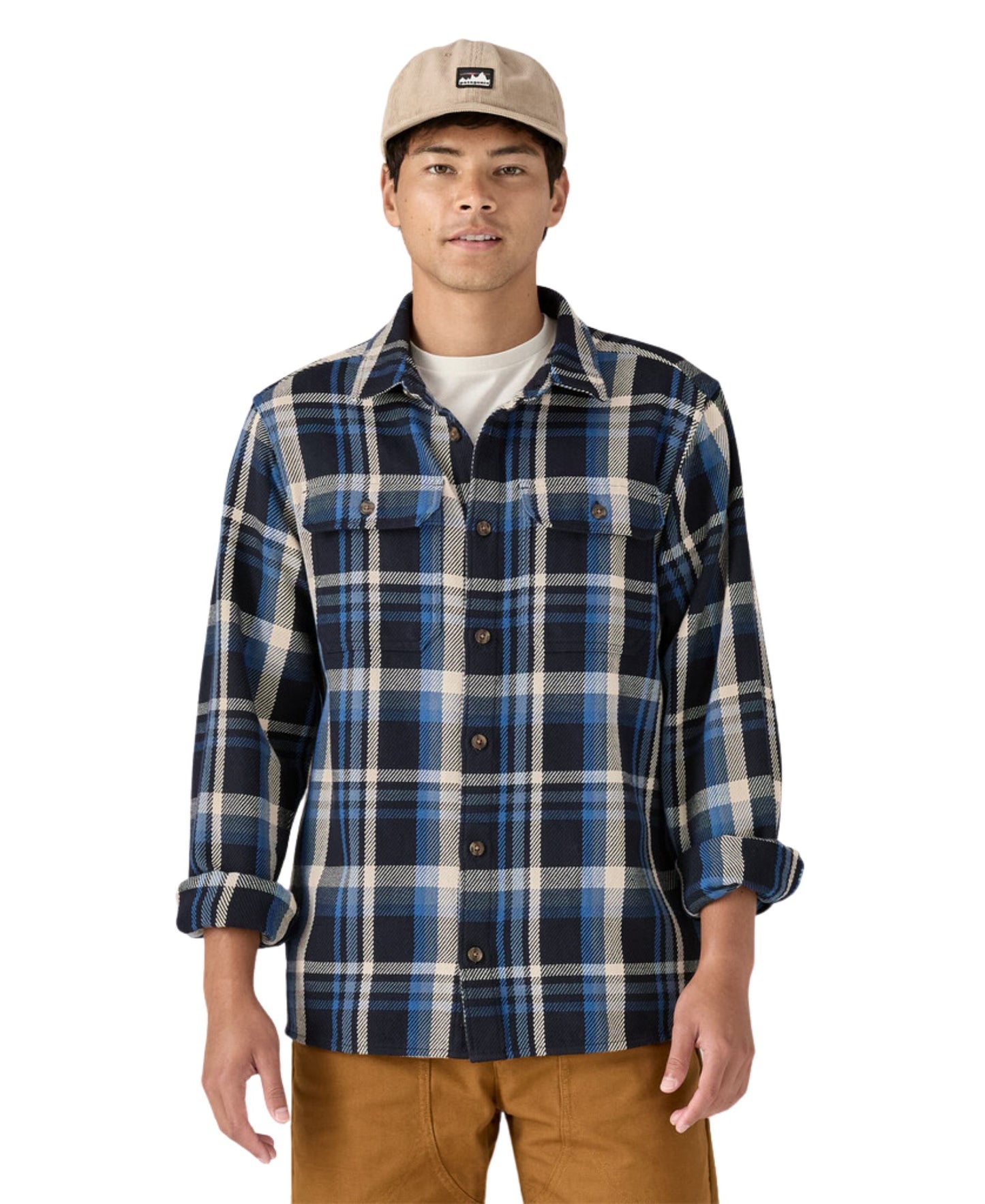 Patagonia Men's Fjord Loft Shirt - Coastal Sunset: Pitch Blue