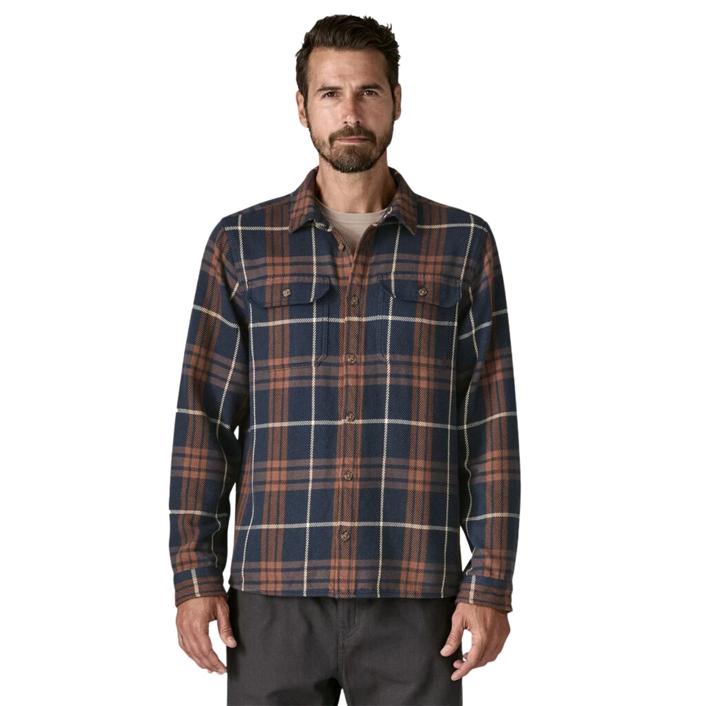Patagonia Men's Fjord Loft Shirt - Netted: Sunken Blue