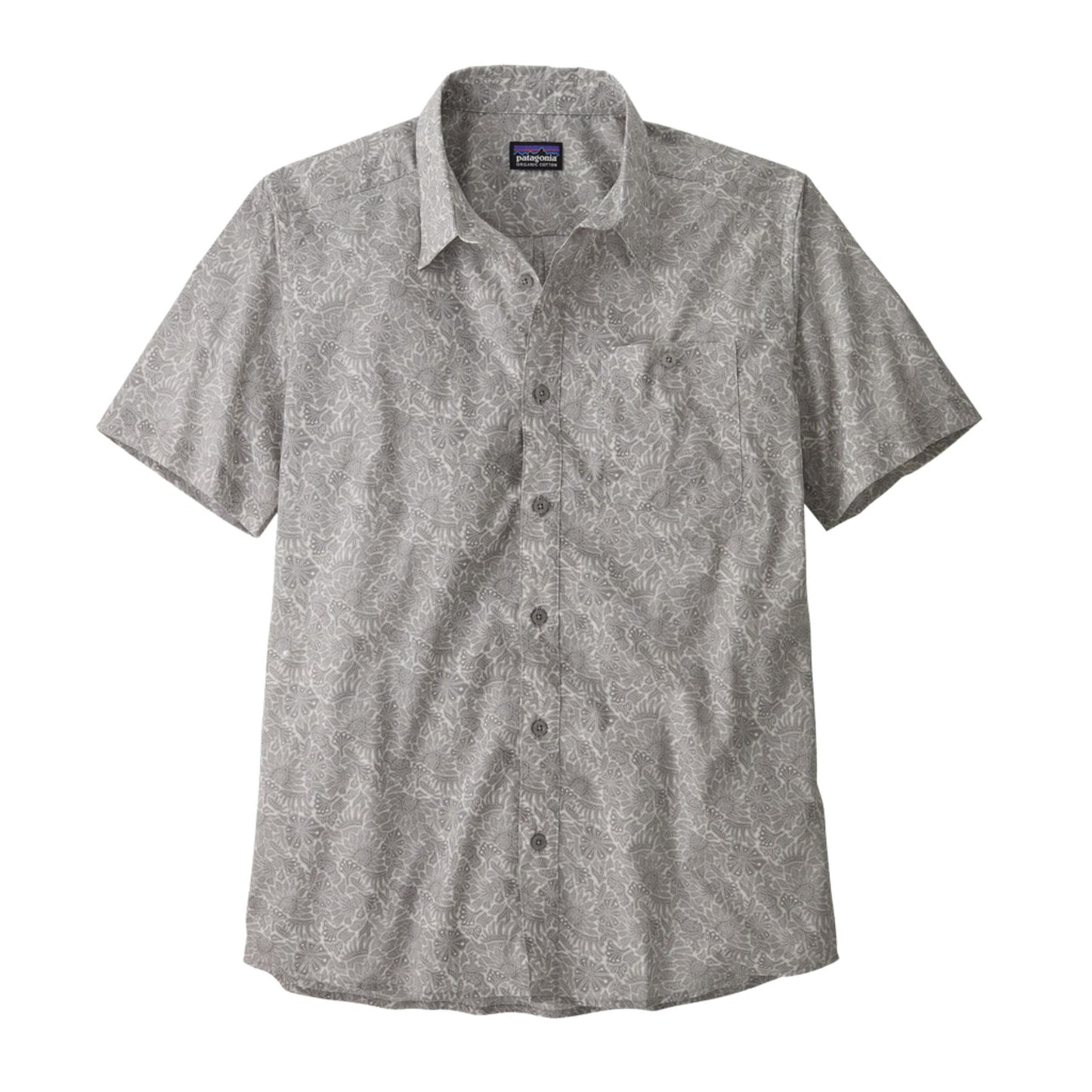 Patagonia Men's Go To Shirt - Bees & Flowers: Salt Grey