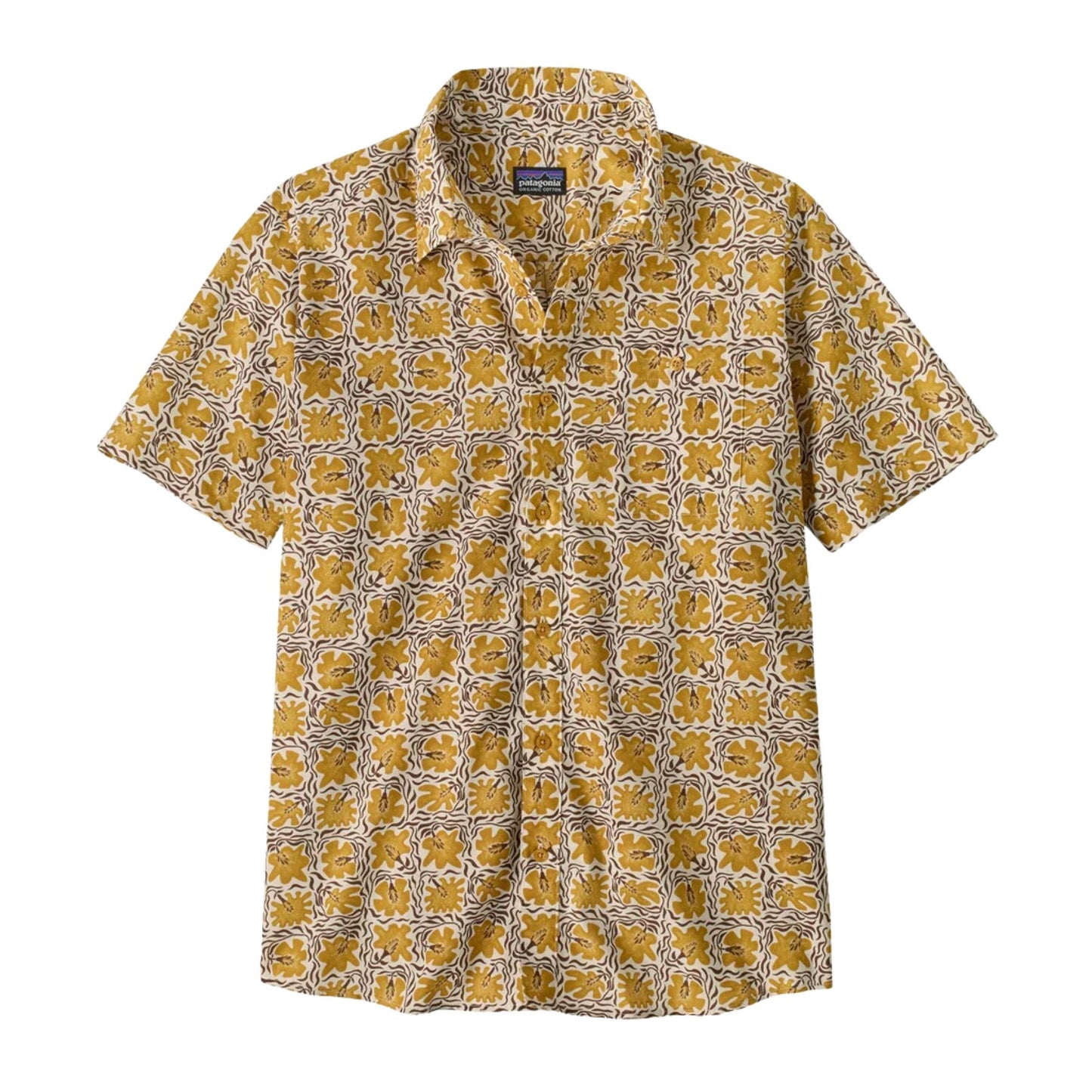 Patagonia Men's Go To Shirt - Future Flowers: Natural