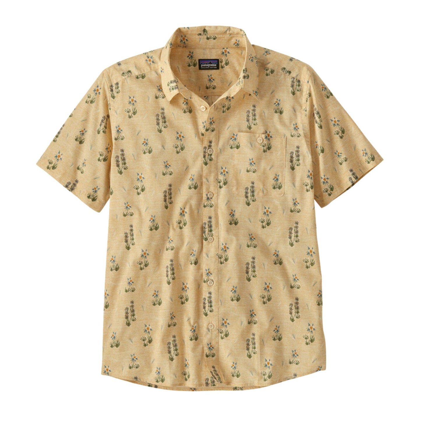 Patagonia Men's Go To Shirt - Lupine Trail: Beeswax Tan