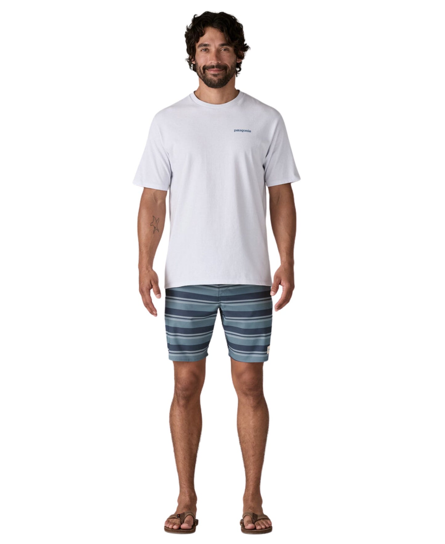 Patagonia Men's Hydropeak Boardshorts - 18" - Twinnie Stripe: Still Blue
