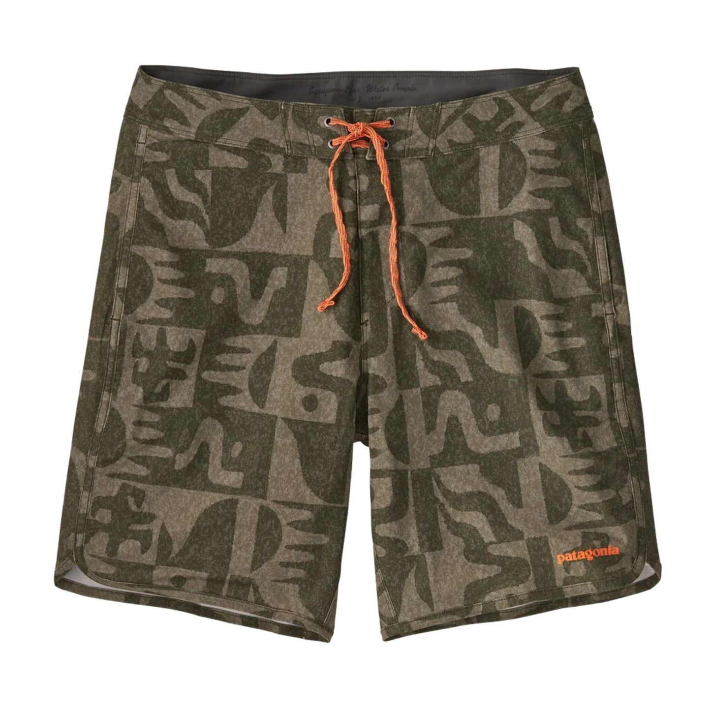 Patagonia Men's Hydropeak Side Shore Boardshorts - 18" - Mother Tree: Basin Green