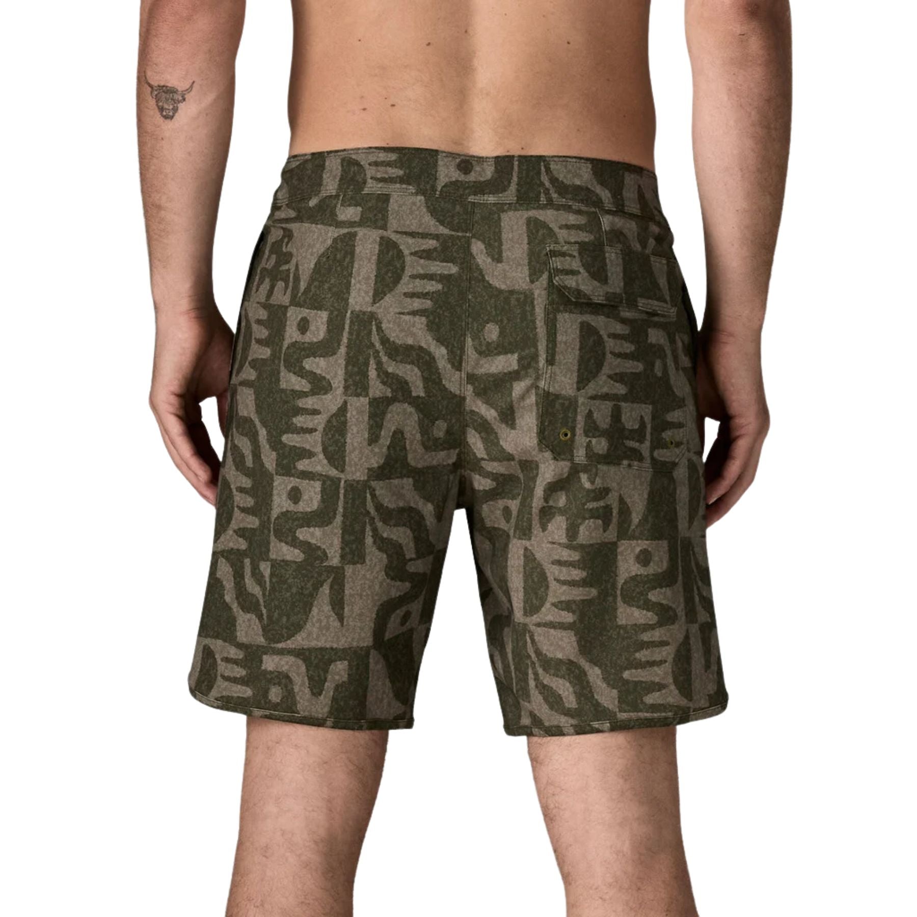 Patagonia Men's Hydropeak Side Shore Boardshorts - 18" - Mother Tree: Basin Green