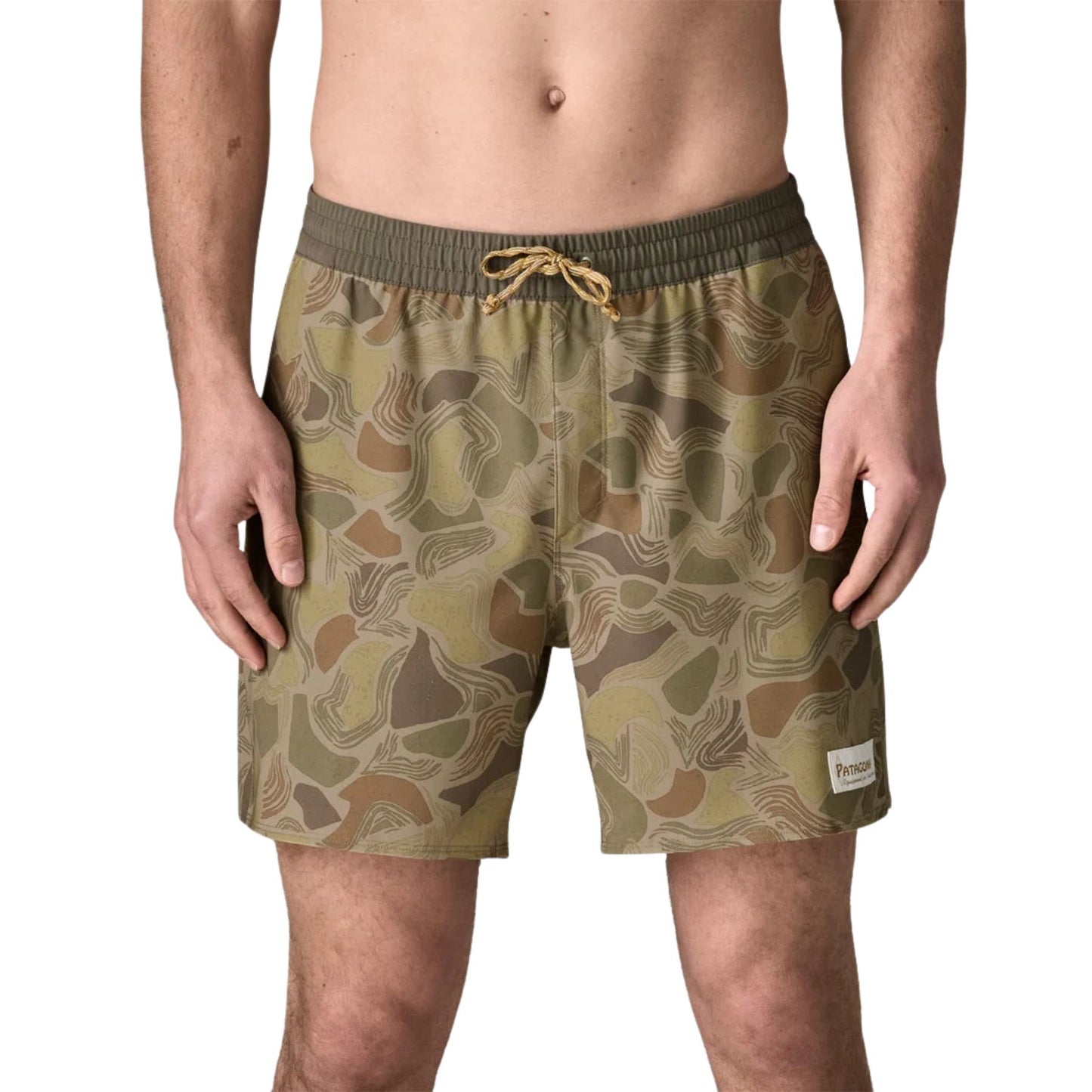 Patagonia Men's Hydropeak Volley Shorts - 16" - Coastal Edge: Weathered Stone