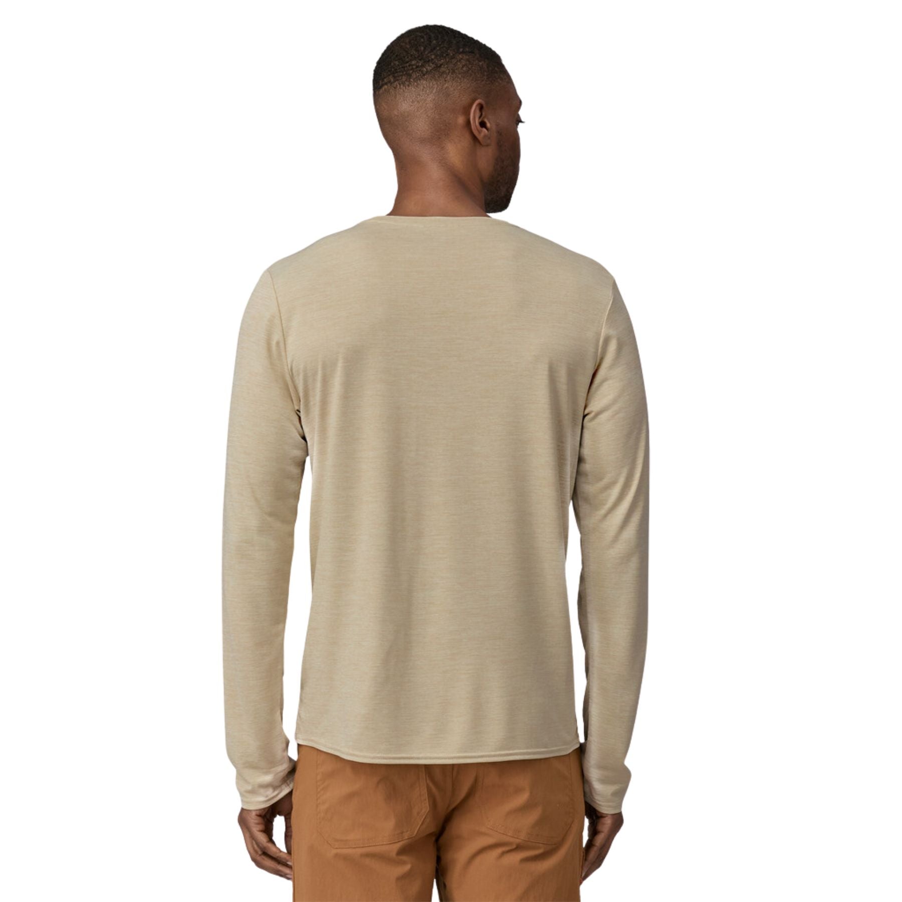 Patagonia Men's Long-Sleeved Capilene Cool Daily Shirt  - Pumice - Dyno White X-Dye